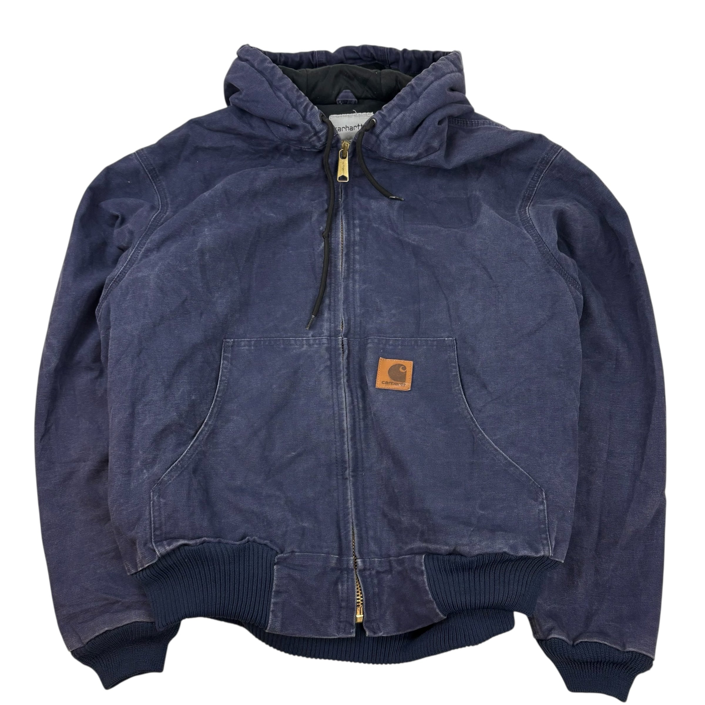 Carhartt Duck Insulated Hooded Jacket Navy