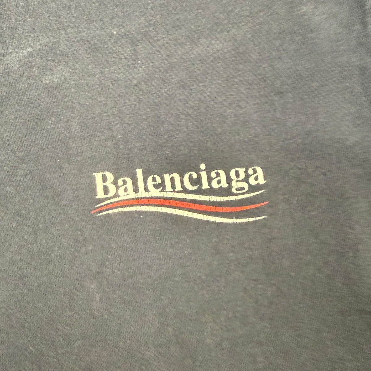 Balenciaga Political Campaign Tee Navy