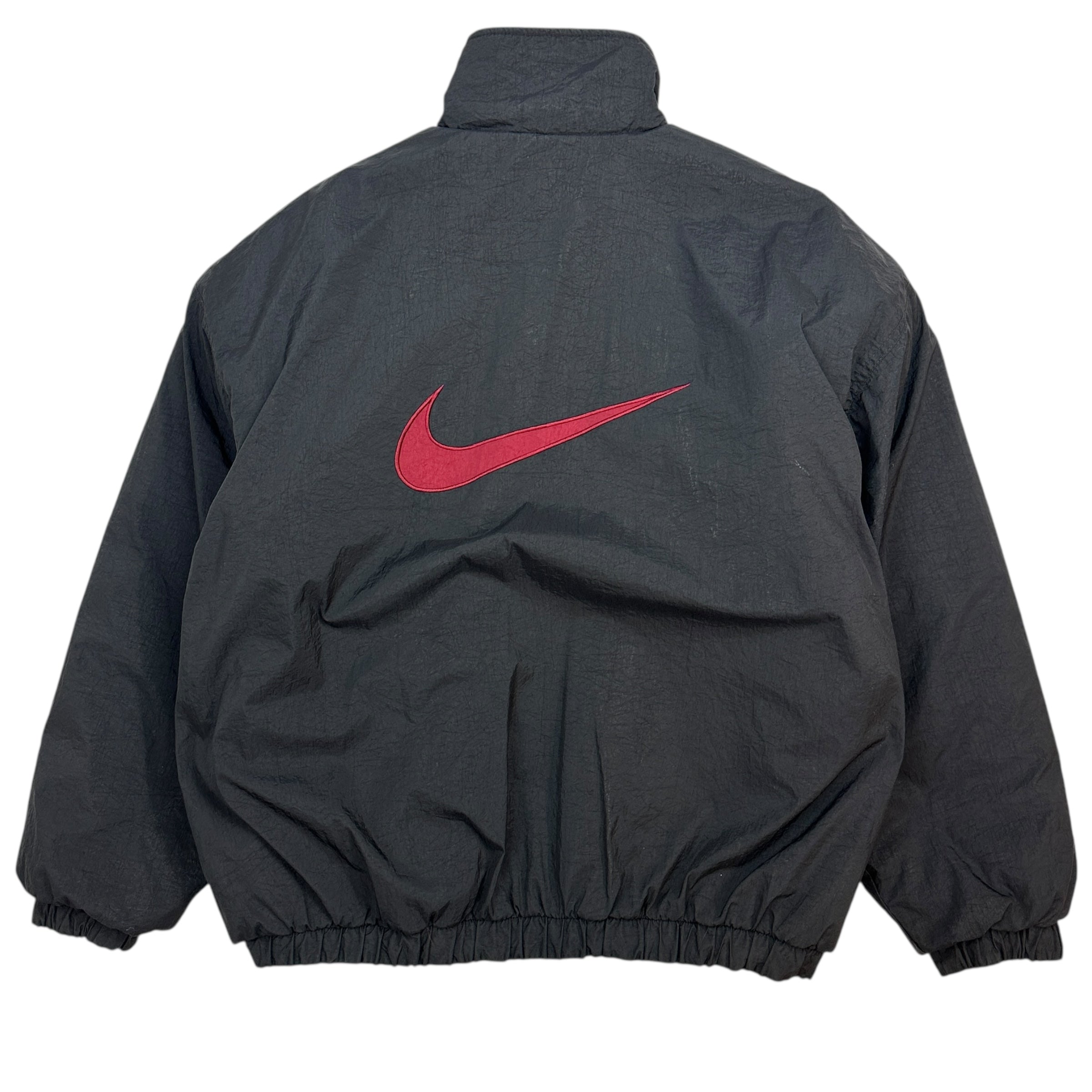 Vintage Nike Reversible Bomber Jacket Maroon/Black