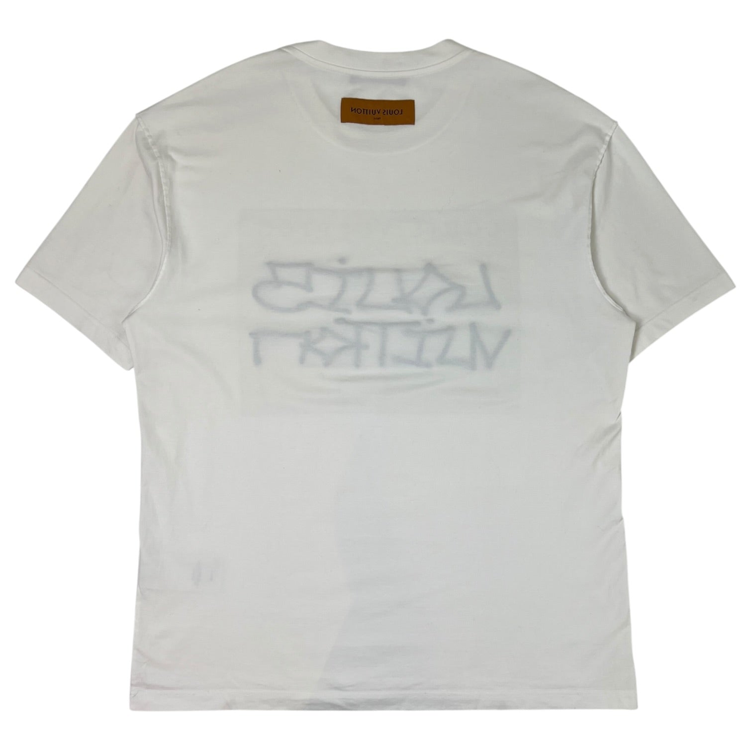 Louis Vuitton Handle With Care Graphic Jersey T-Shirt White