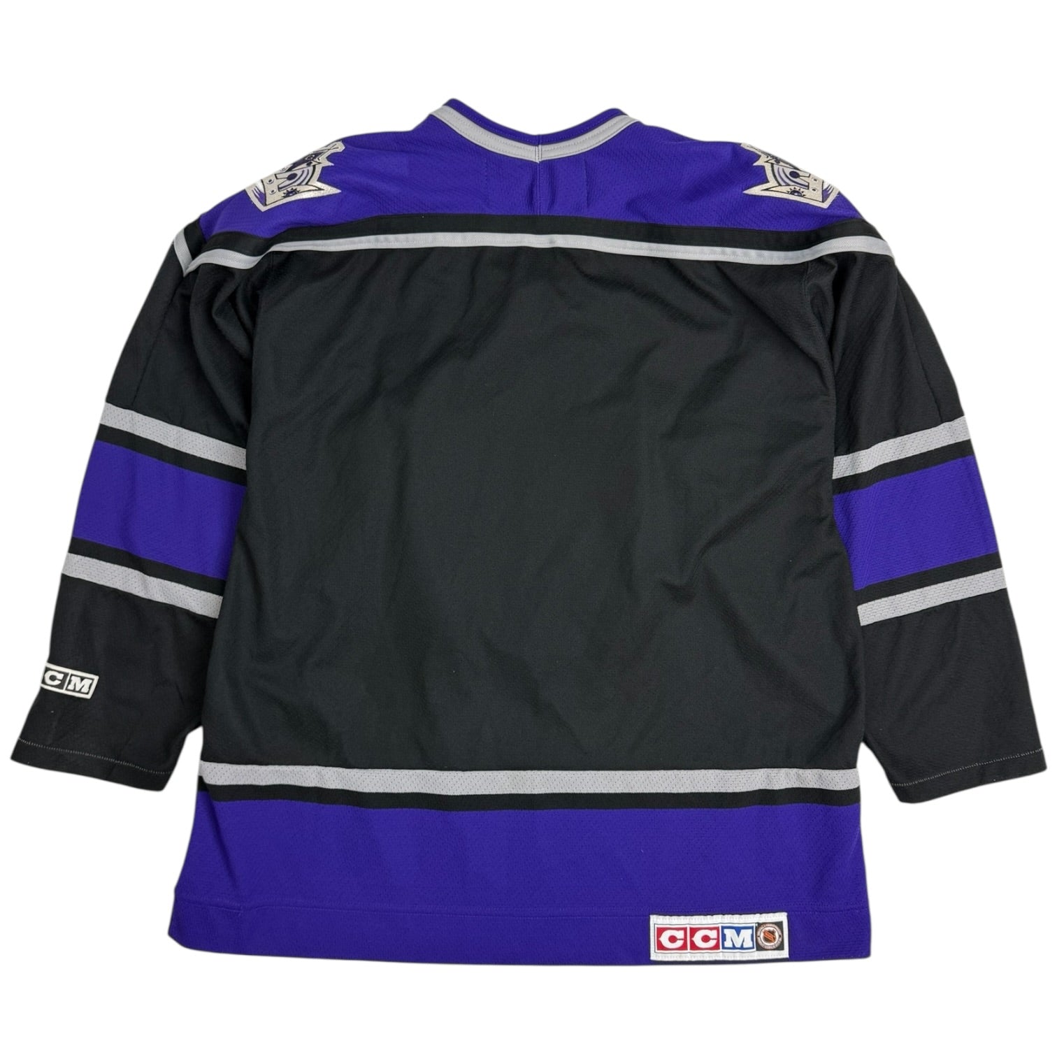 Vintage CCM Los Angeles Kings Coat Of Arms Hockey Jersey Black