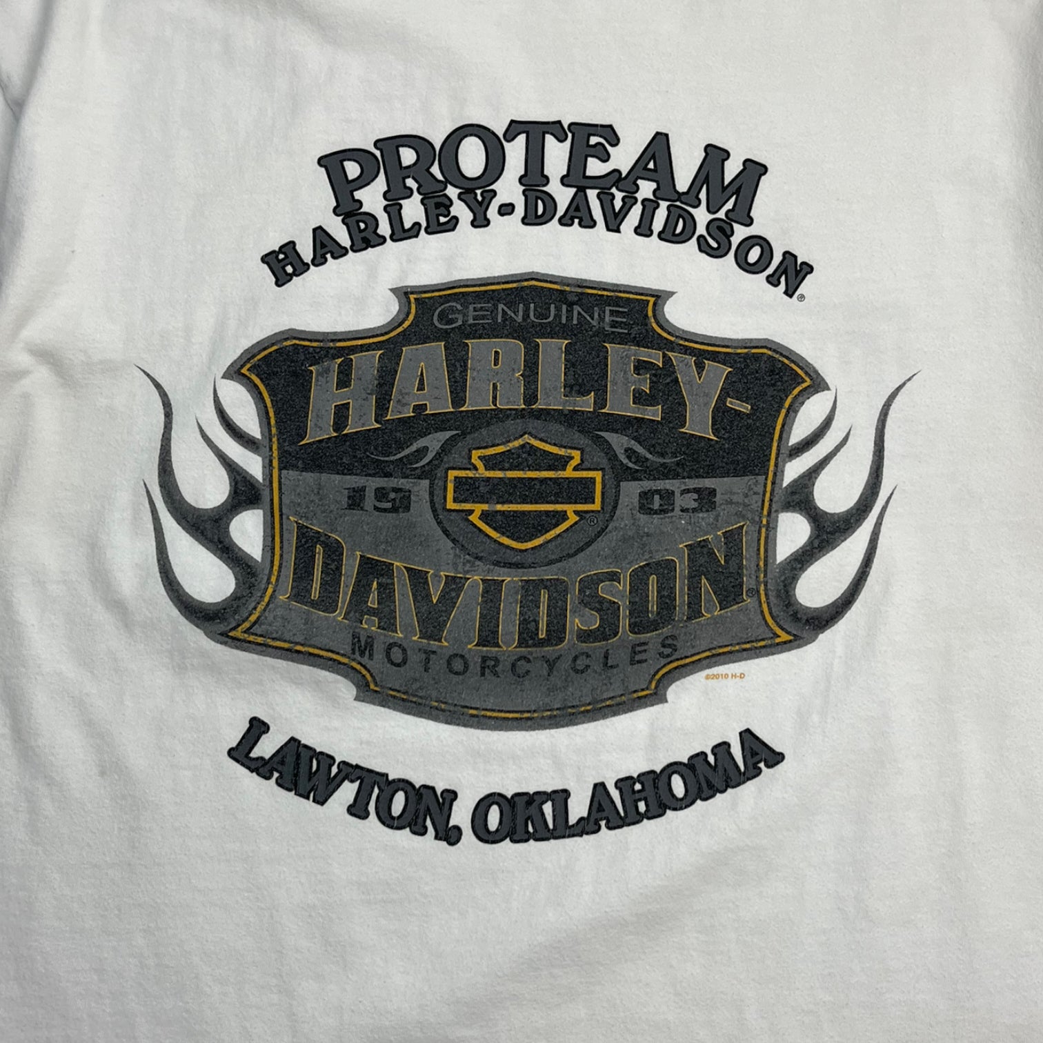 2010 Lawton Harley Davidson Badge T-Shirt