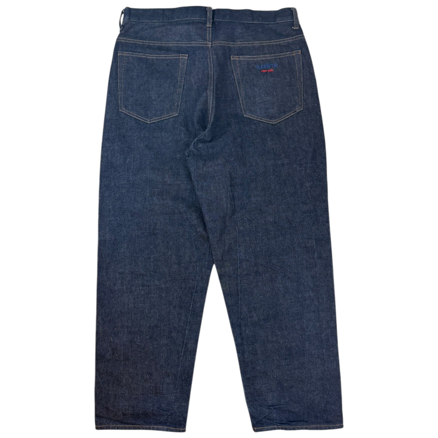 Supreme Ridged Baggy Selvage Denim Jeans Raw