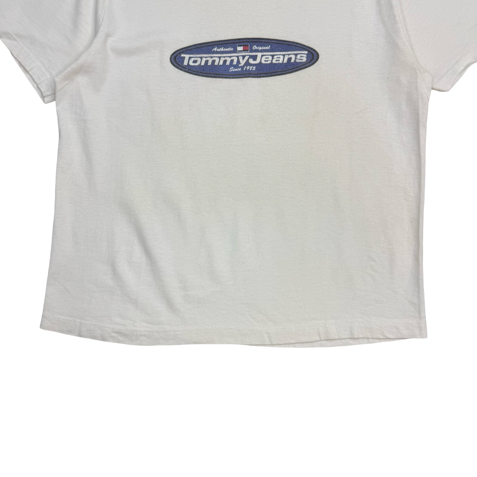 (W) Vintage Tommy Hilfiger Baby Tee White