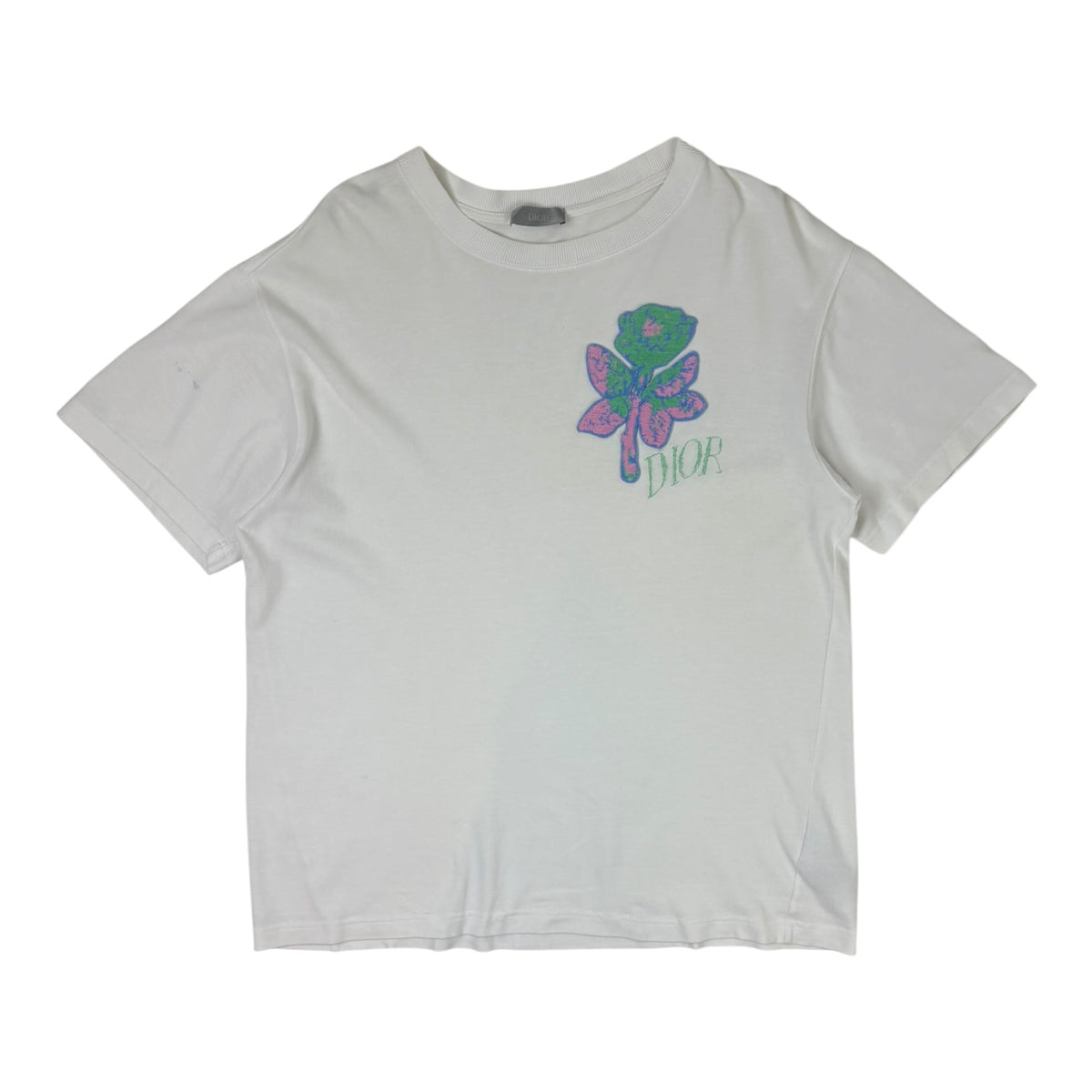 Dior x Alex Fonton Rose Tee White