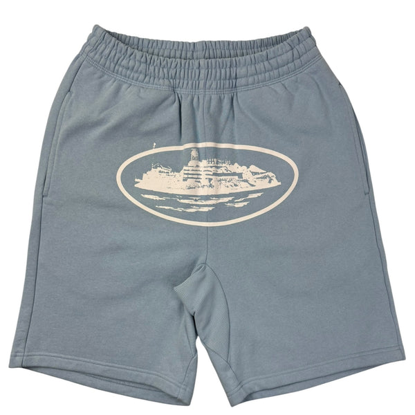 Corteiz Alcatraz Fleece Shorts Baby Blue