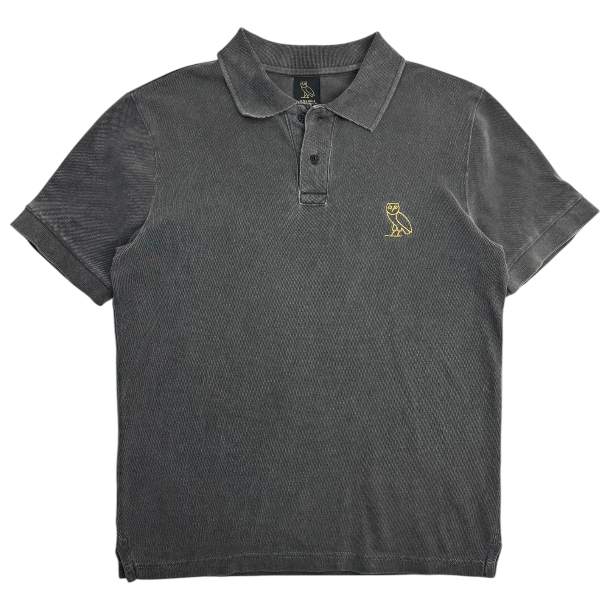 OVO Essential Owl Polo Tee Faded Black