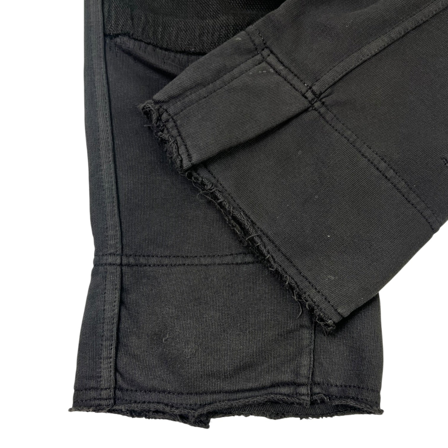 Haider Ackermann Perth Biker Sweatpants Distressed Black