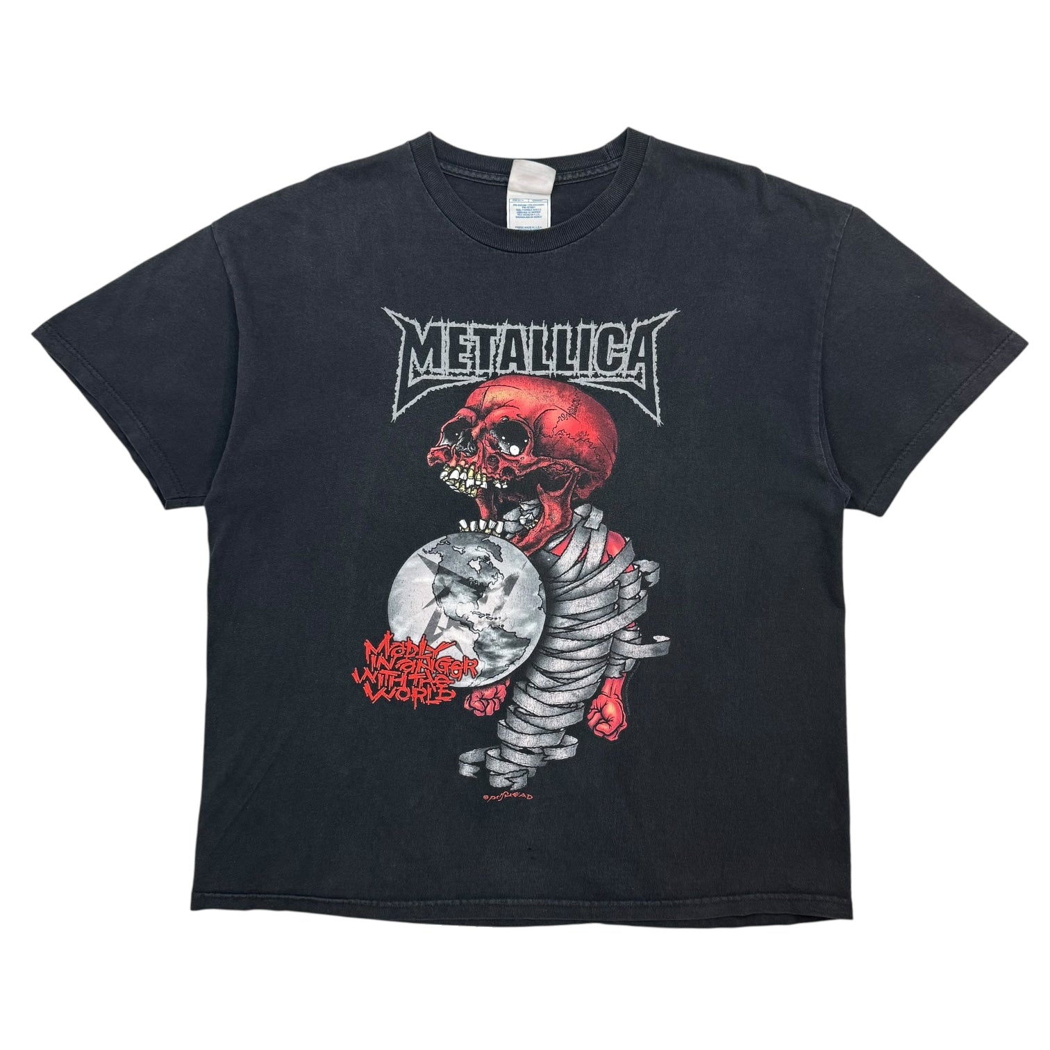 2004 Metallica Tour Pushead Tee Black