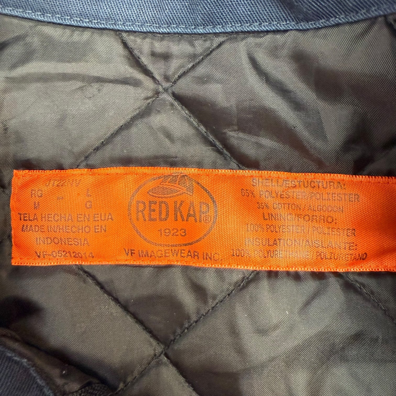 Vintage Red Kap Mechanic Jacket Navy Blue