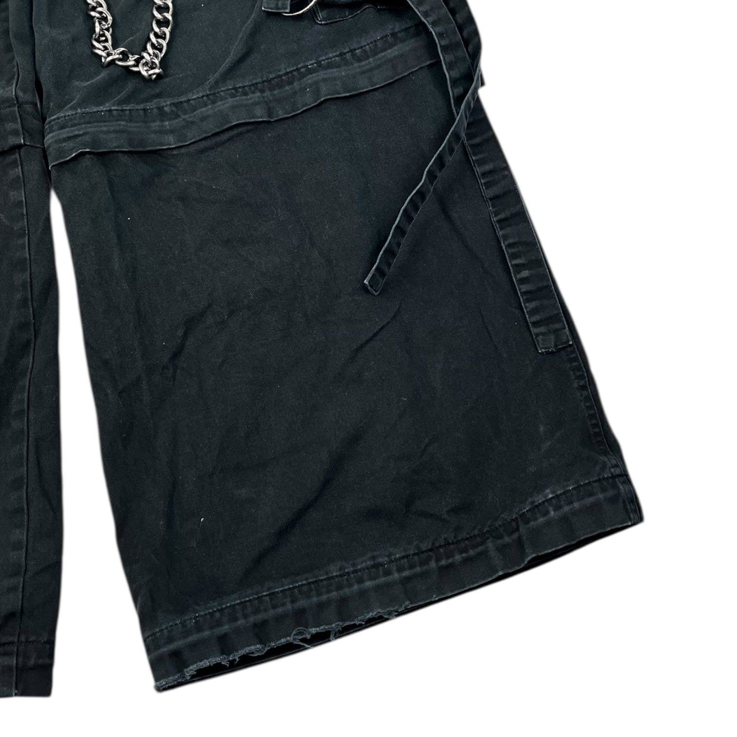 Vintage Y2K Mercy Goth Rave Fringe Baggy Pants