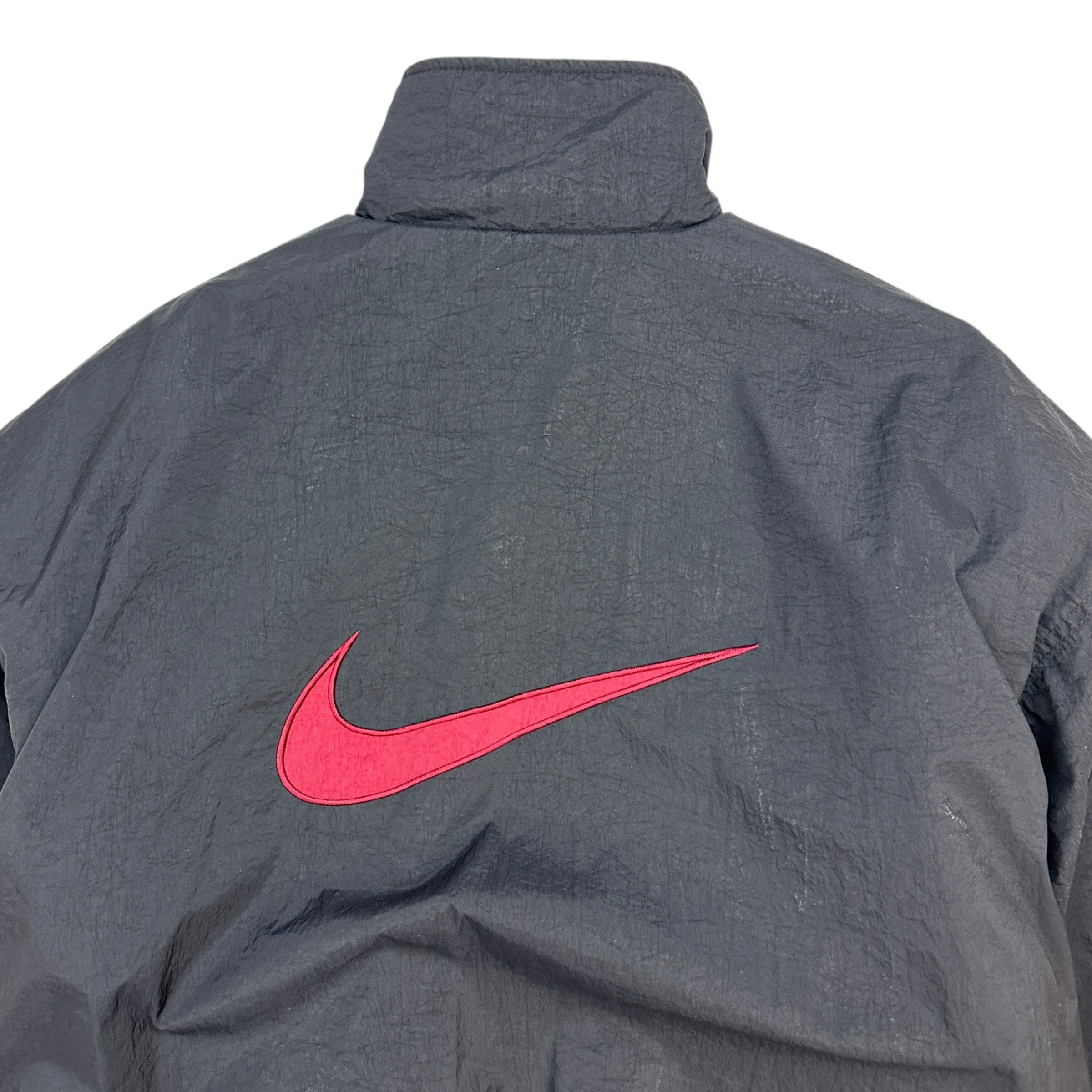 Vintage Nike Reversible Bomber Jacket Maroon/Black