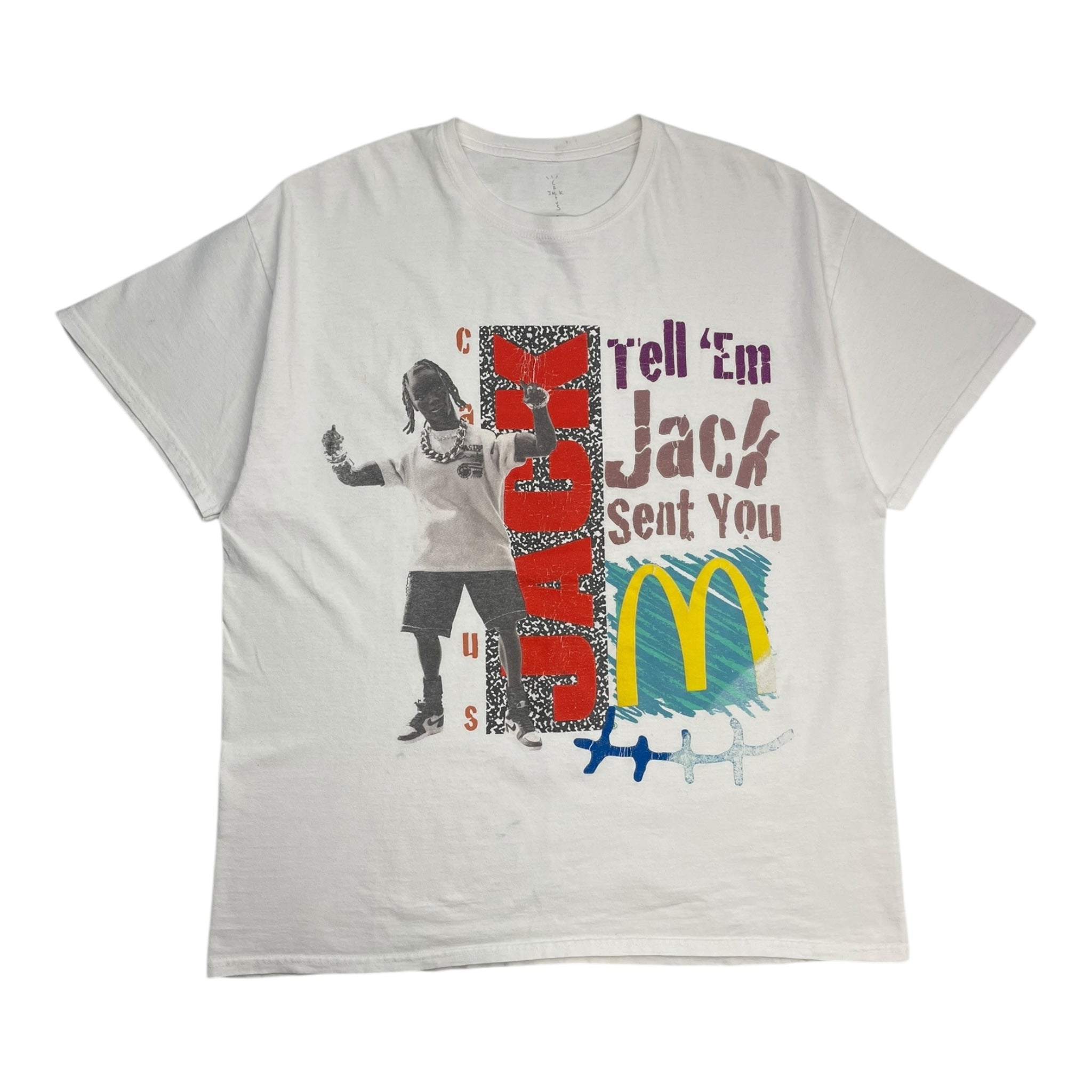 Travis Scott x McDonald's Cactus Jack Smile T-Shirt