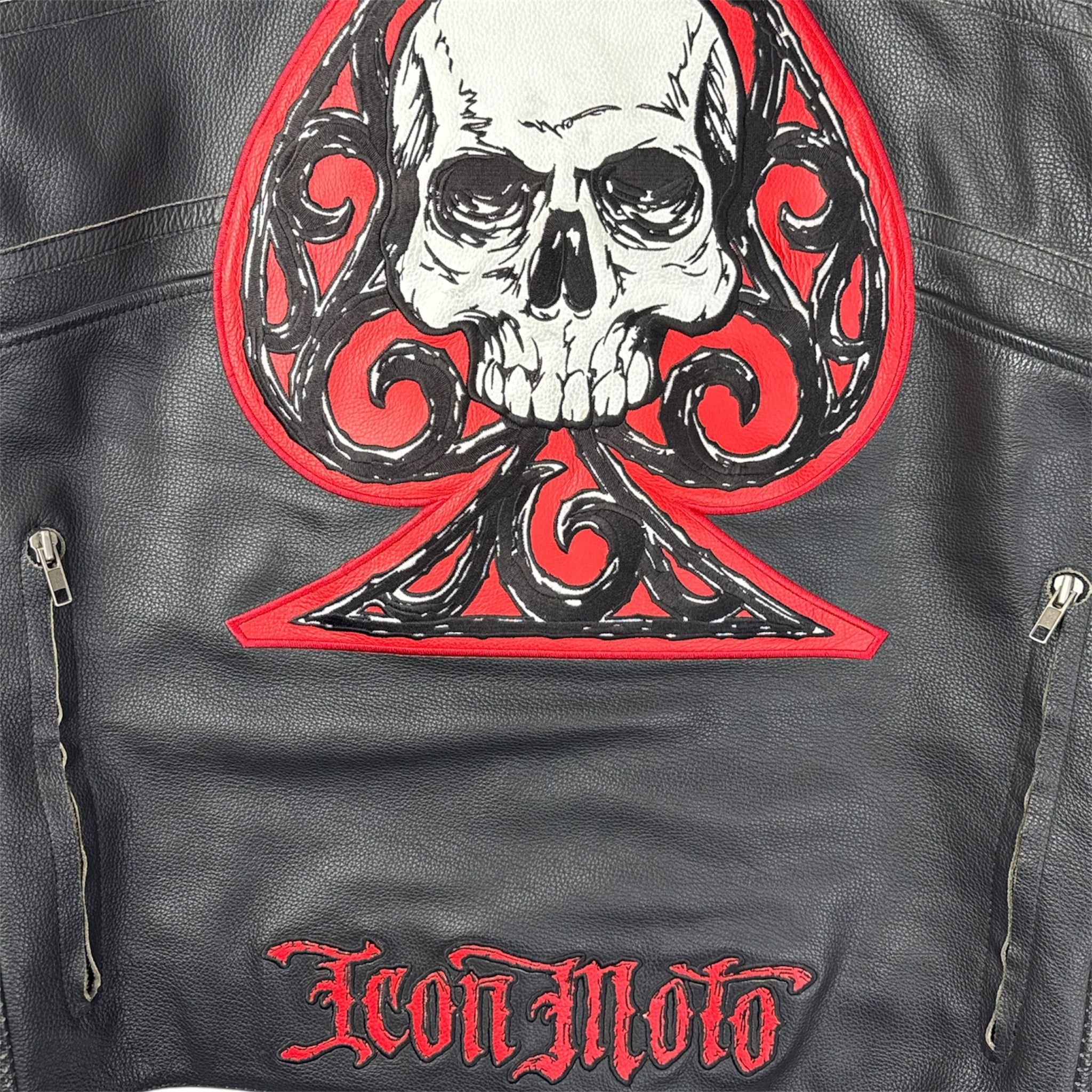 Vintage Icon Moto South Dakota Leather Biker Jacket