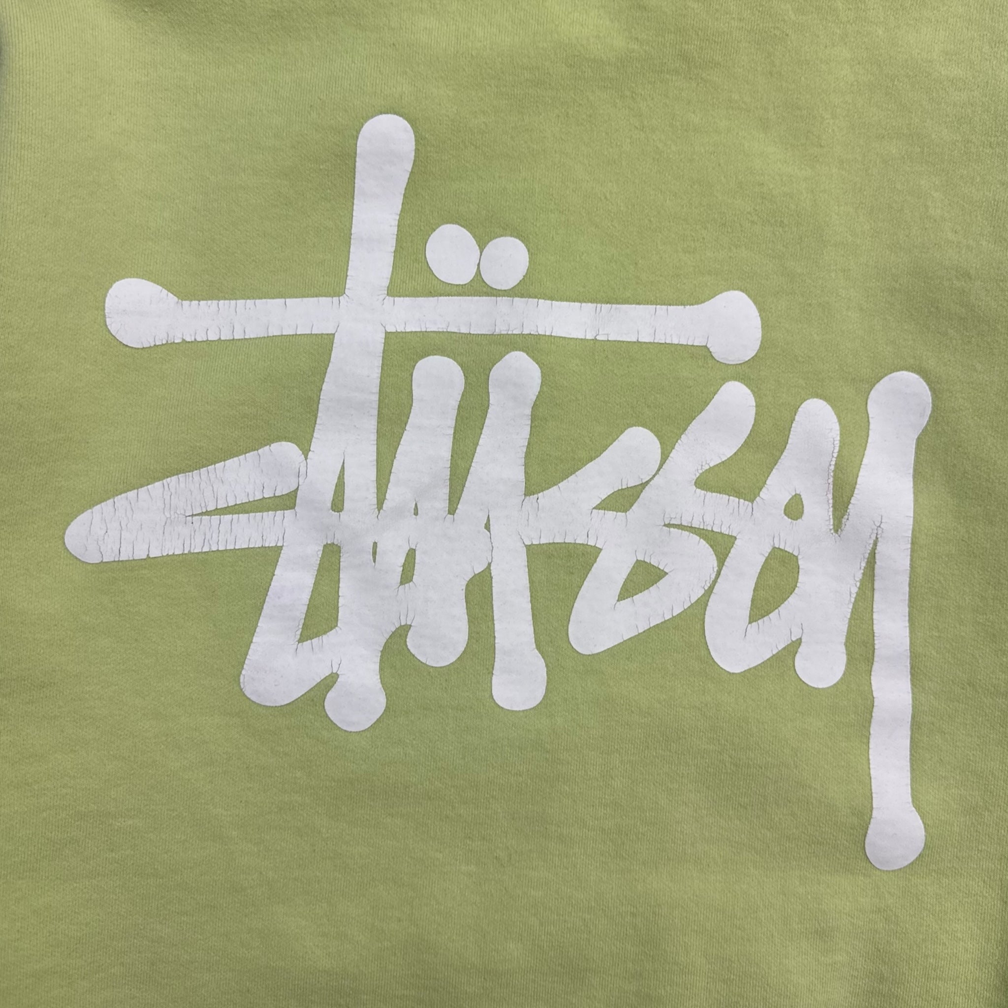 Stussy Classic Logo Hoodie Pastel Lime