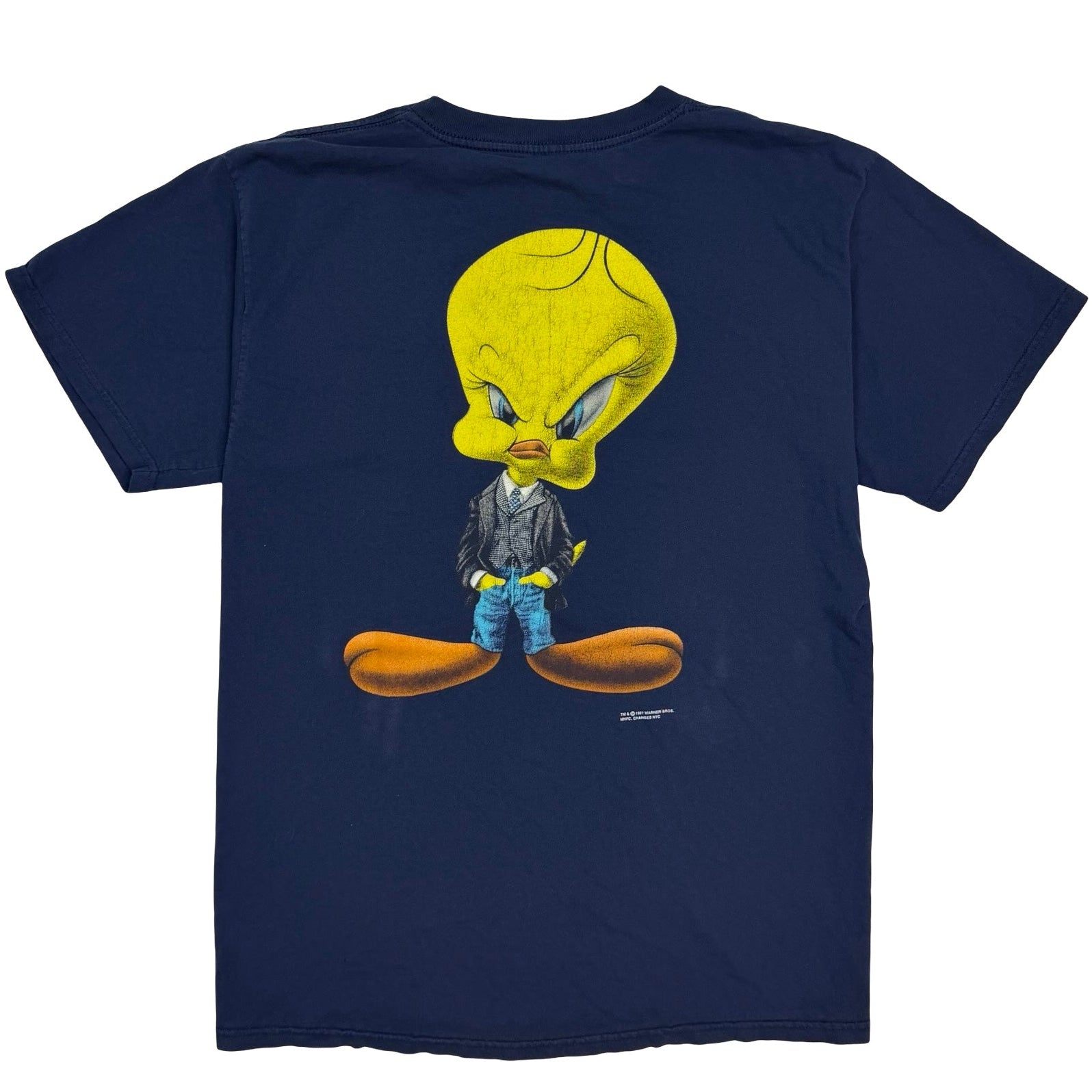 1997 Warner Bros Tweety Wear Tee Navy