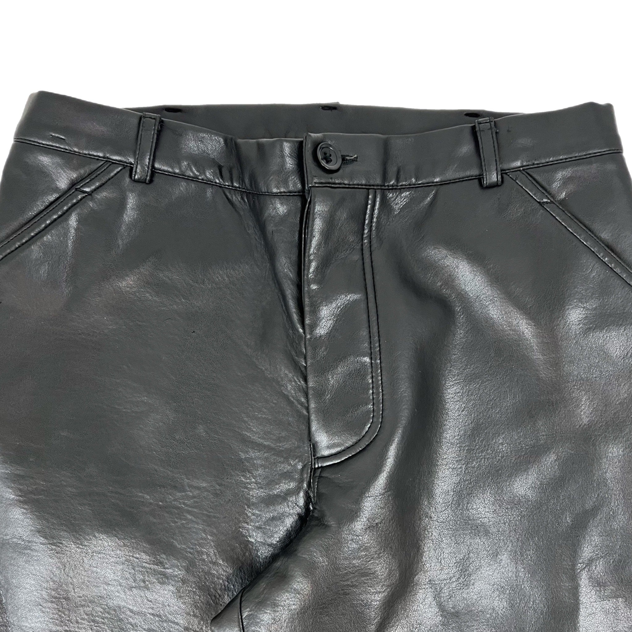 Vintage Emporio Armani Leather Pant Black