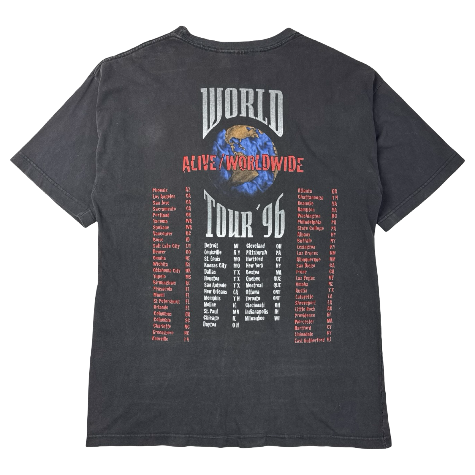 1996 Kiss Alive Worldwide Tour Band T-Shirt