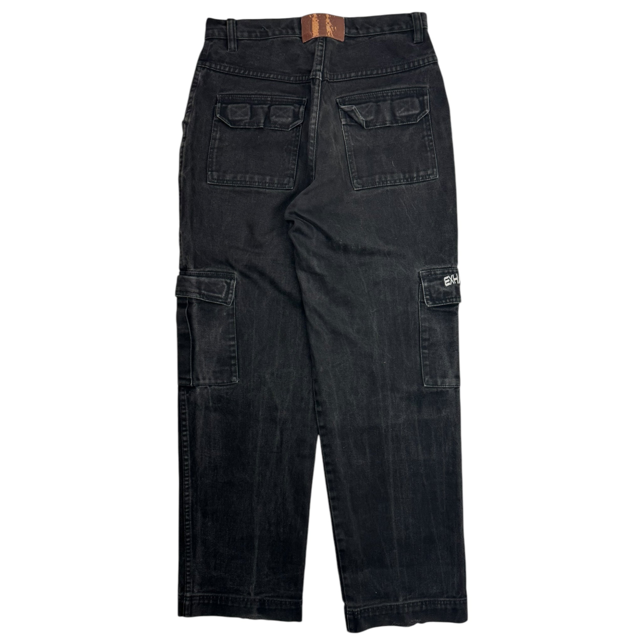 Vintage Y2K Exhaust Jeans Cargo Denim Black