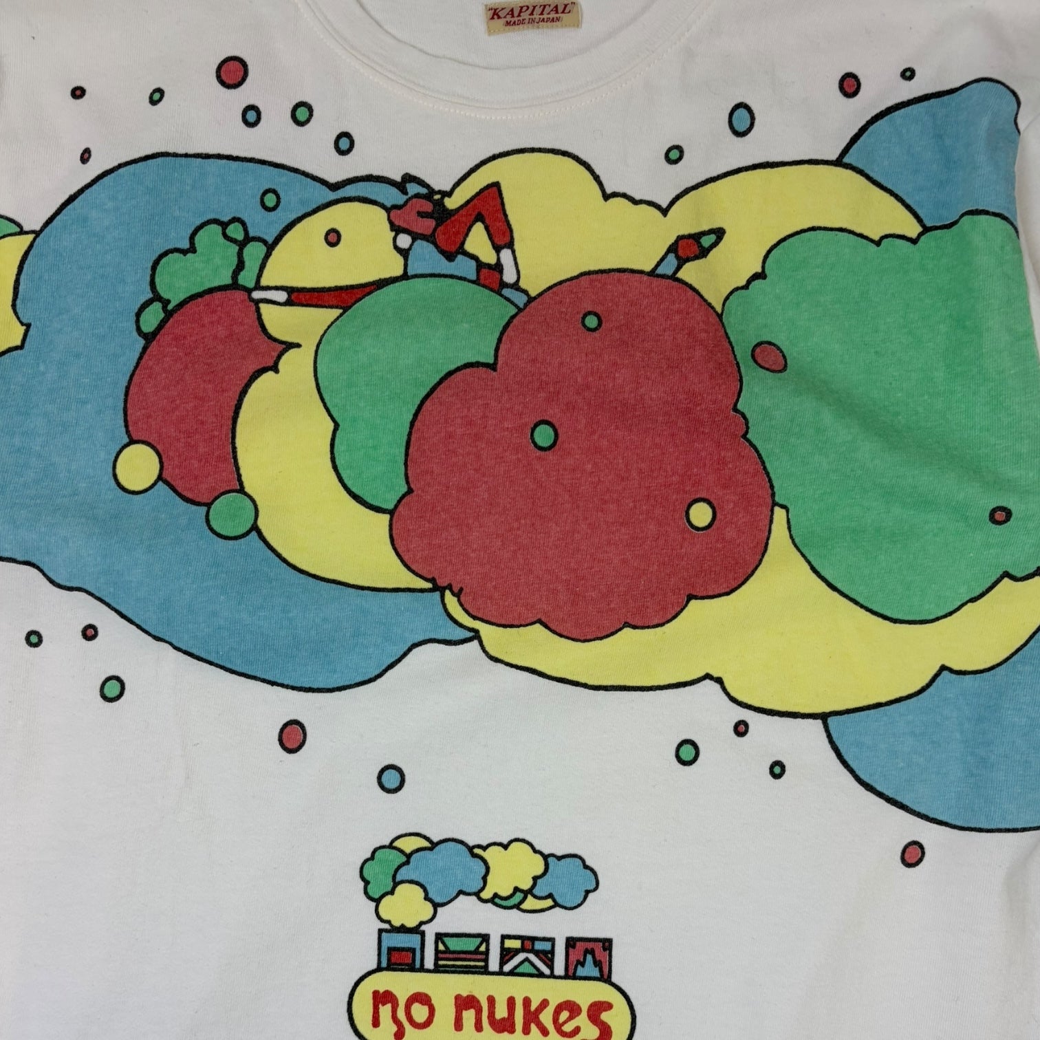 (W) Kapital “No Nukes” Swimming T-Shirt White