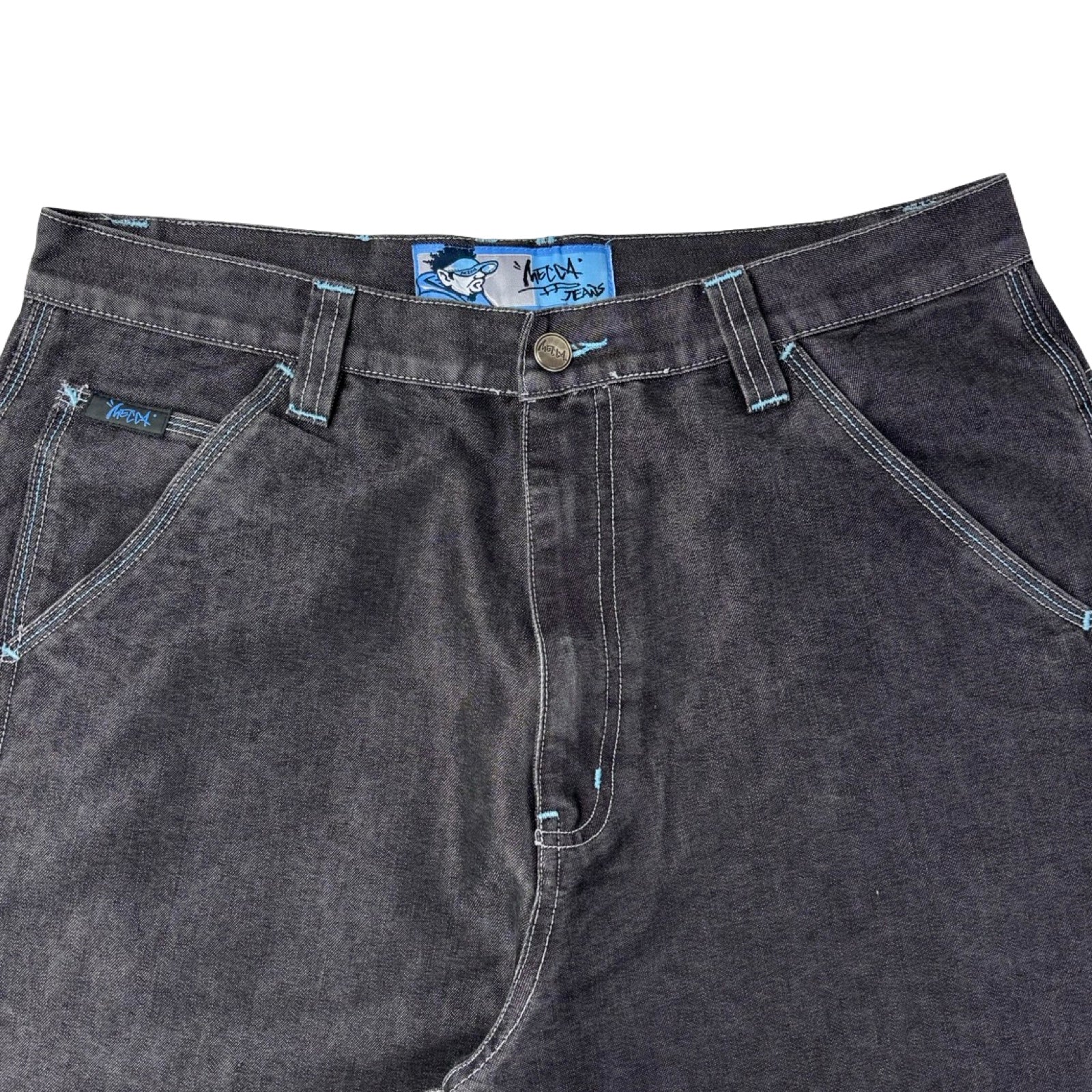 Vintage Mecca Jeans Baggy Denim Charcoal