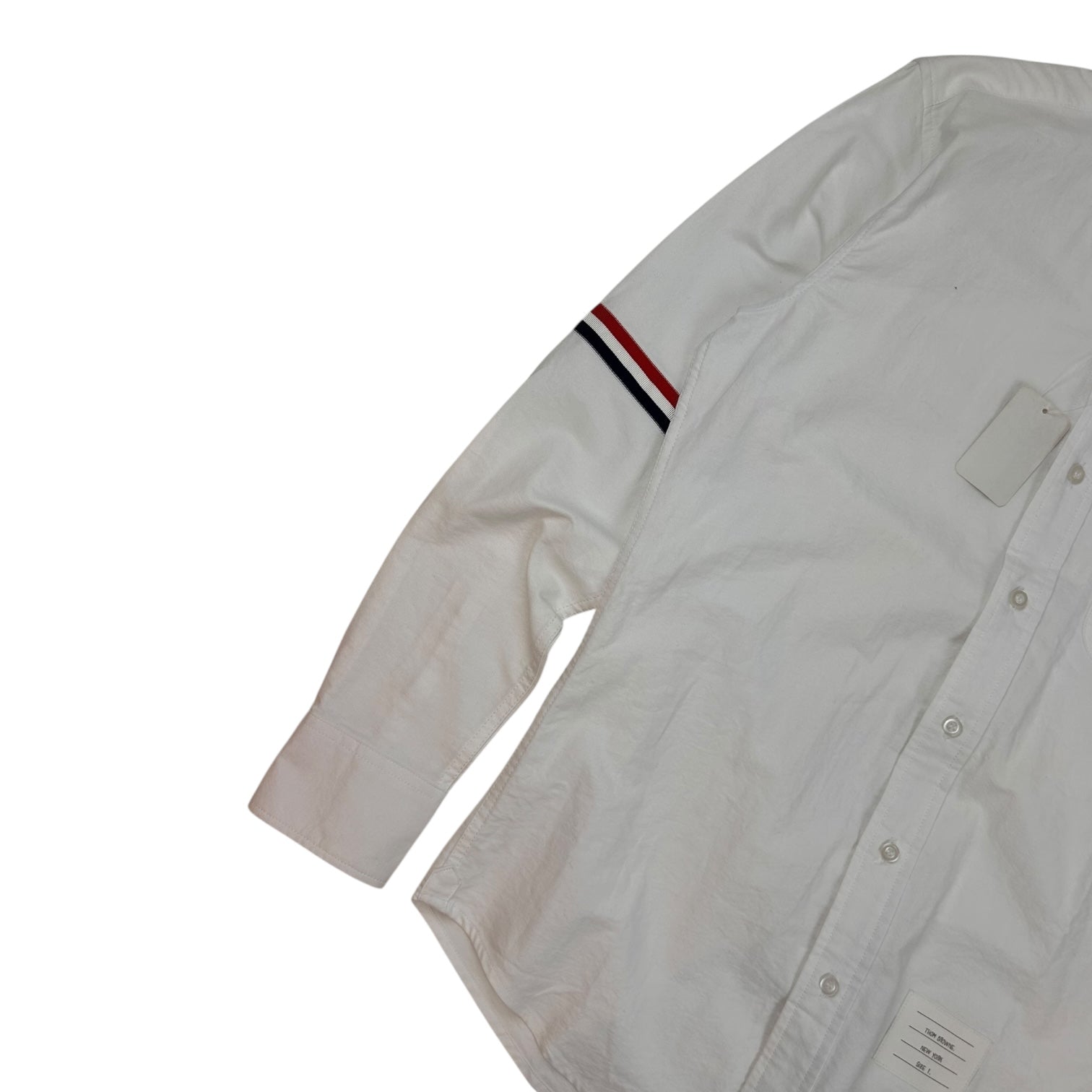 Thom Browne Button Up Dress Shirt White