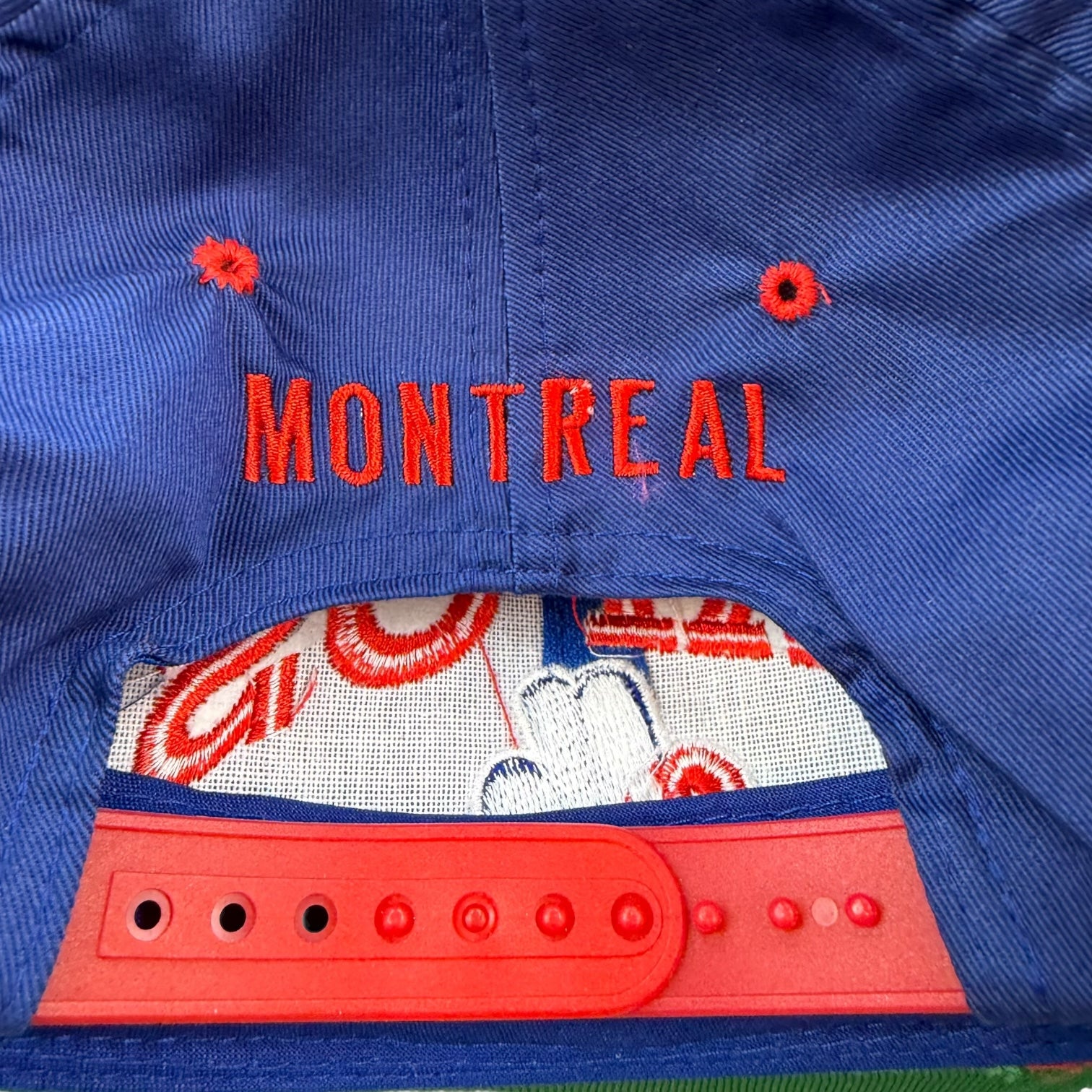 Vintage Montreal Expos SnapBack Hat Red/Blue