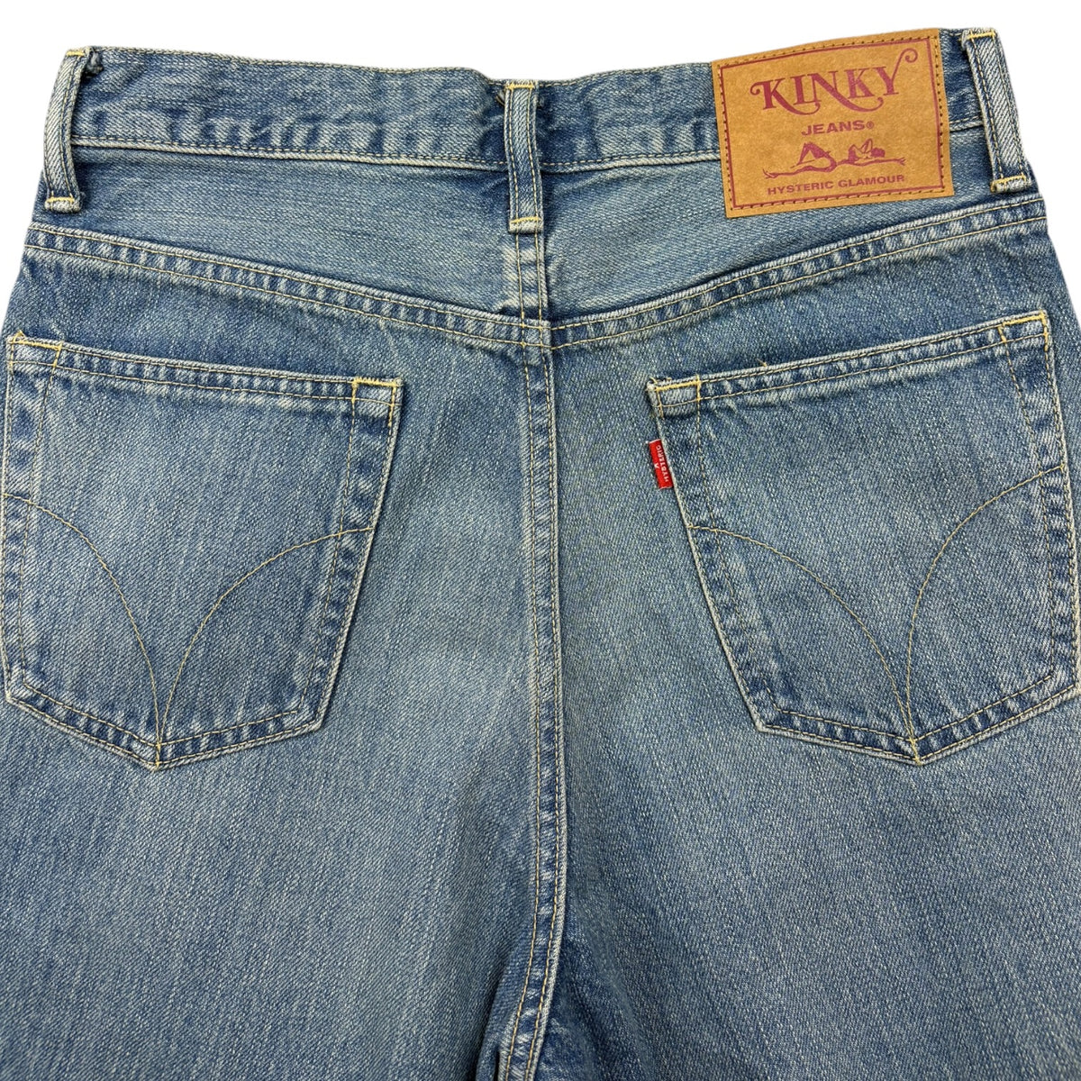 (W) Hysteric Glamour “Kinky” Tearaway Denim Jeans Blue