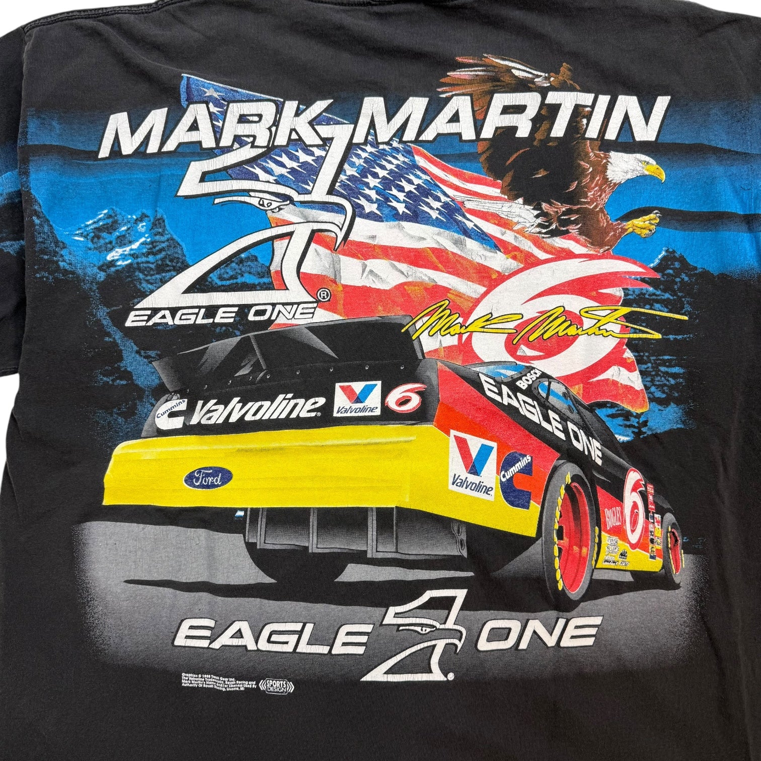 NASCAR Mark Martin AOP Tee Black