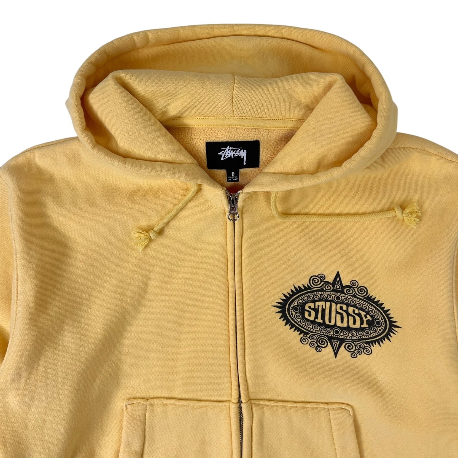 Stussy Mantra Zip-Up Hoodie Yellow