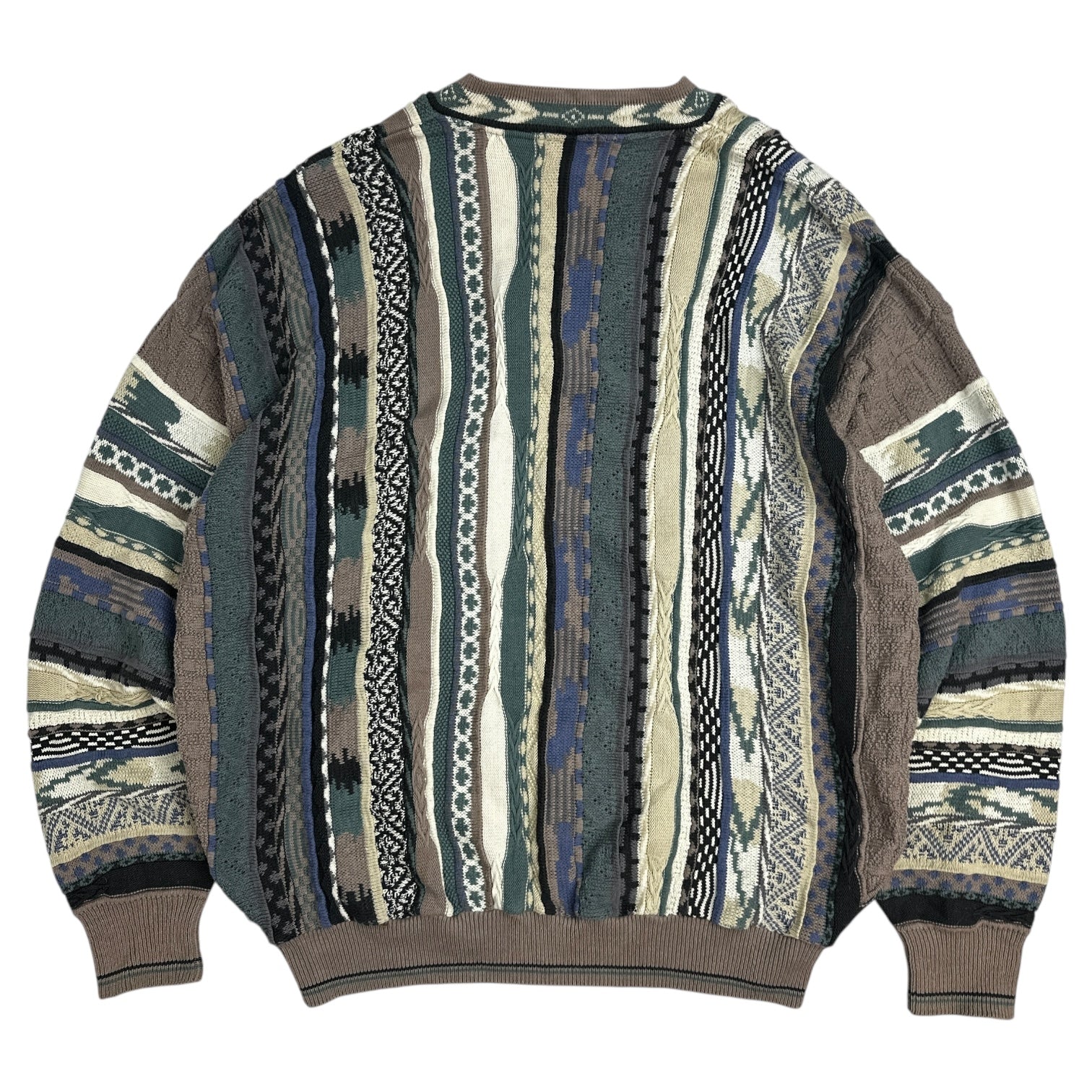 Vintage Tosani V Neck 3D Knit Sweater