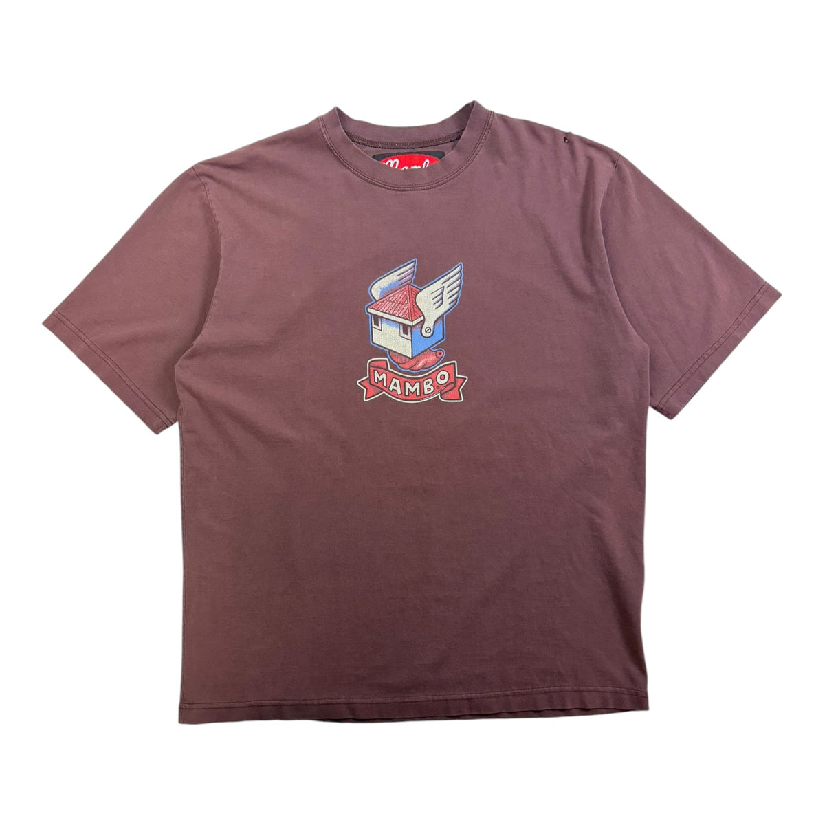 Vintage Mambo Jesus Faith T-Shirt Brown
