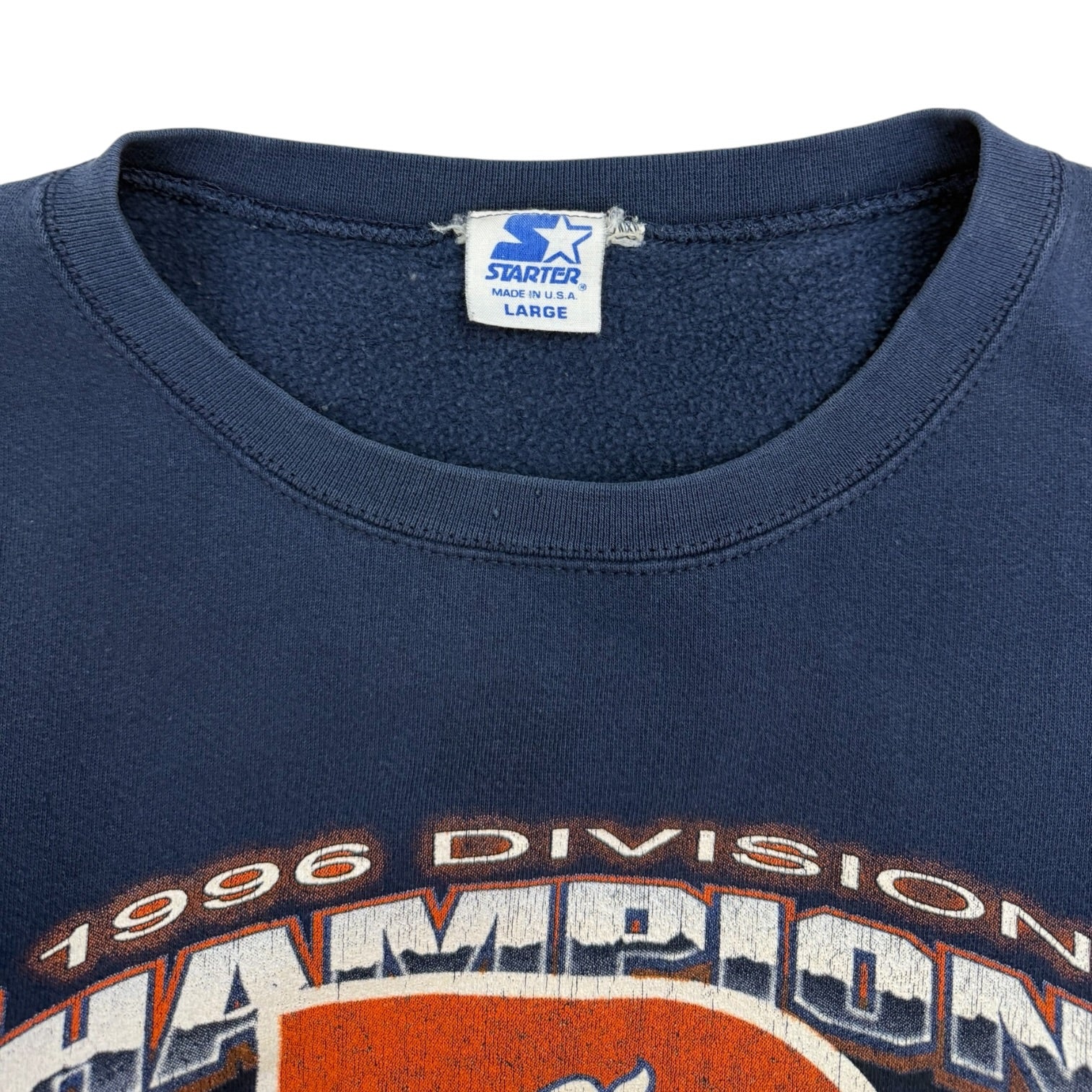 1996 Denver Broncos Div Champions Crewneck Navy