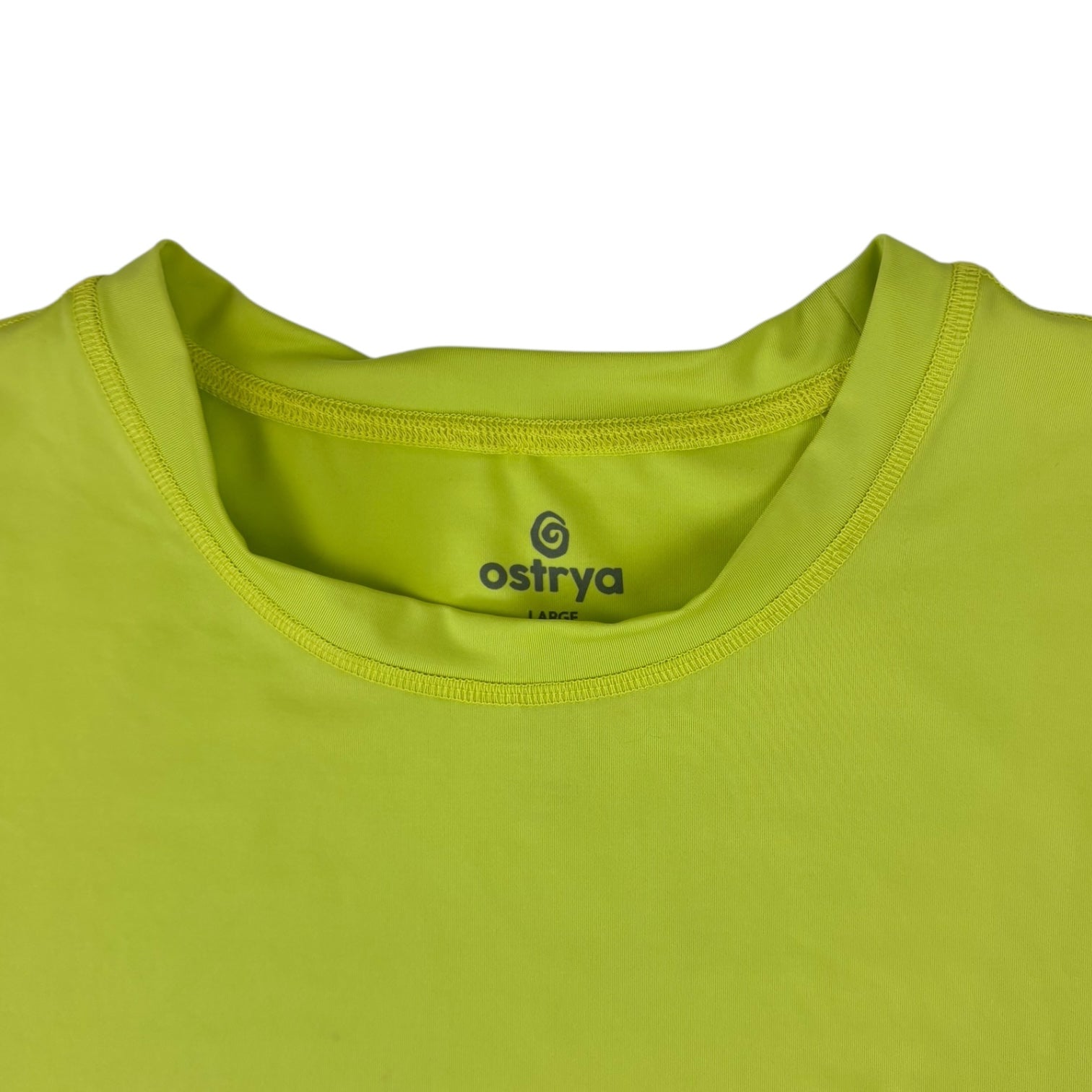 Ostrya Sidecar Pique Active T-Shirt Lime Green
