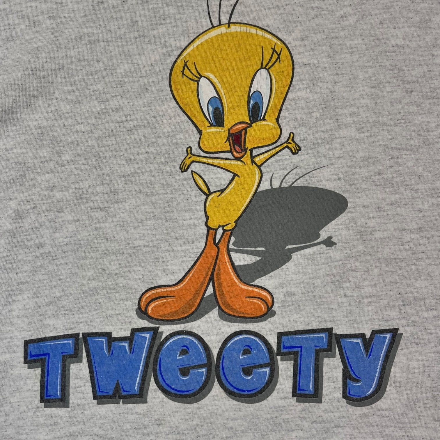 Vintage Tweety Bird Innocent Looney Tunes T-shirt Grey