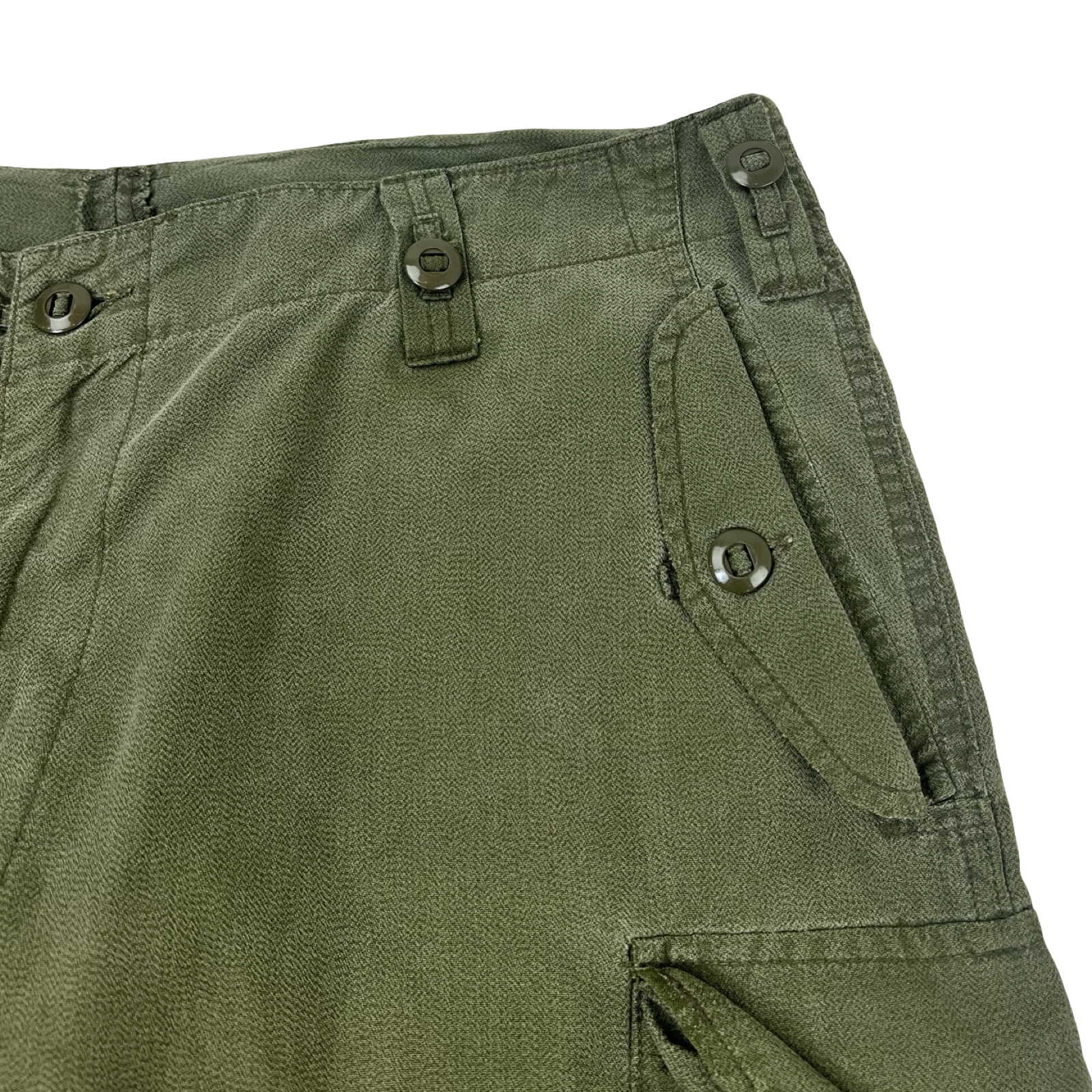 Vintage Canadian Army Military Combat Cargo Pants Olive Green