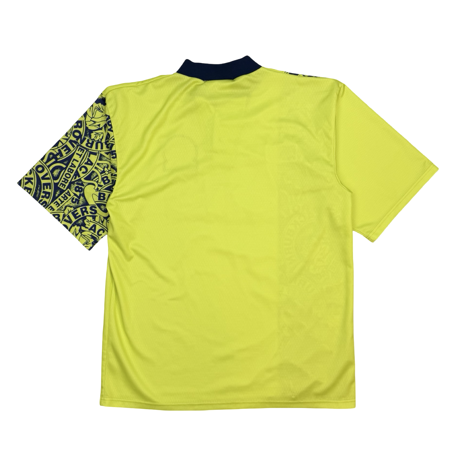 Vintage 1996-97 Blackburn Rovers Away Jersey Bright Yellow