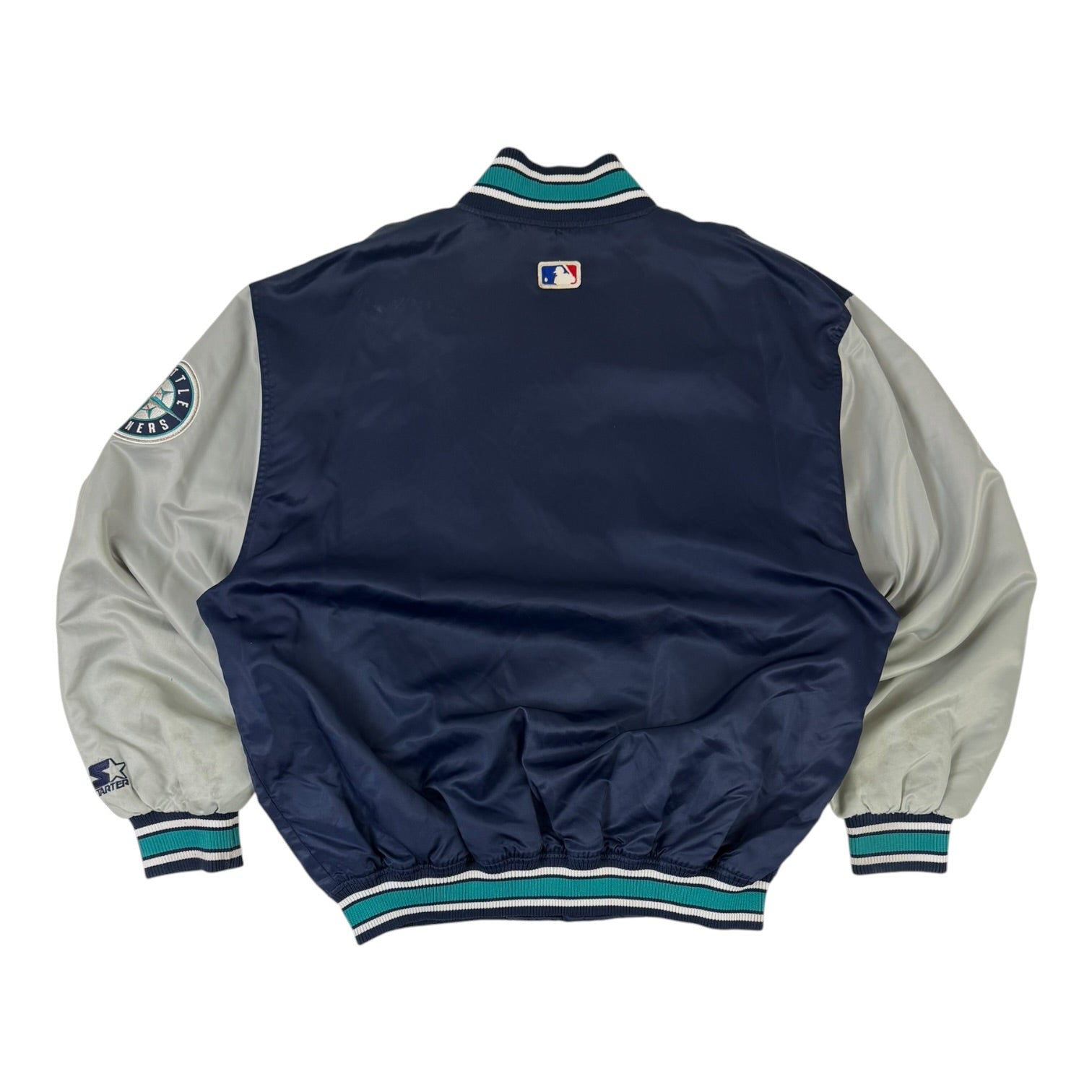 Vintage Seattle Mariners Starter Diamond Collection Jacket Navy/Grey