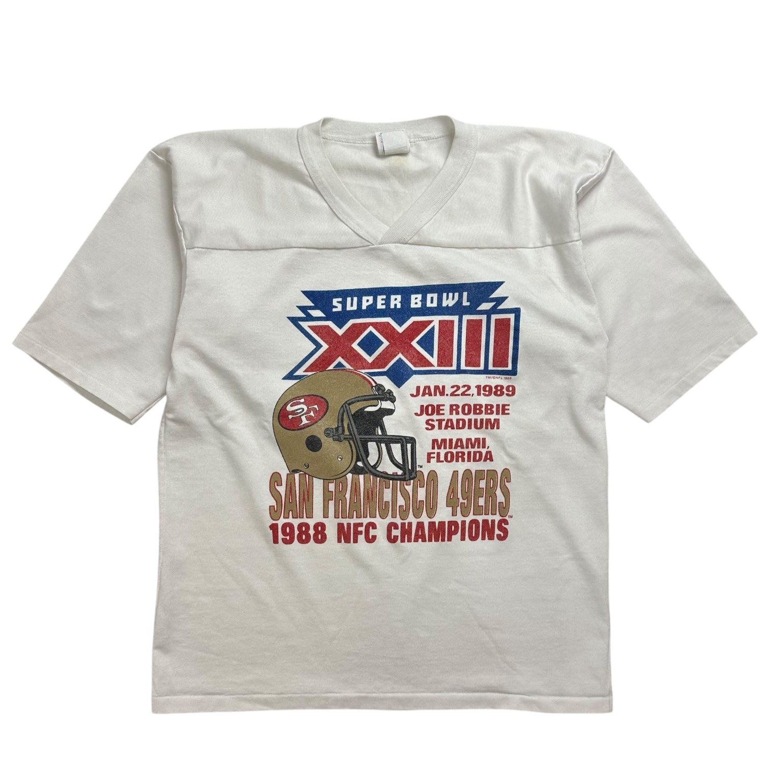 1988 San Francisco 49ers NFC Champs Tee White