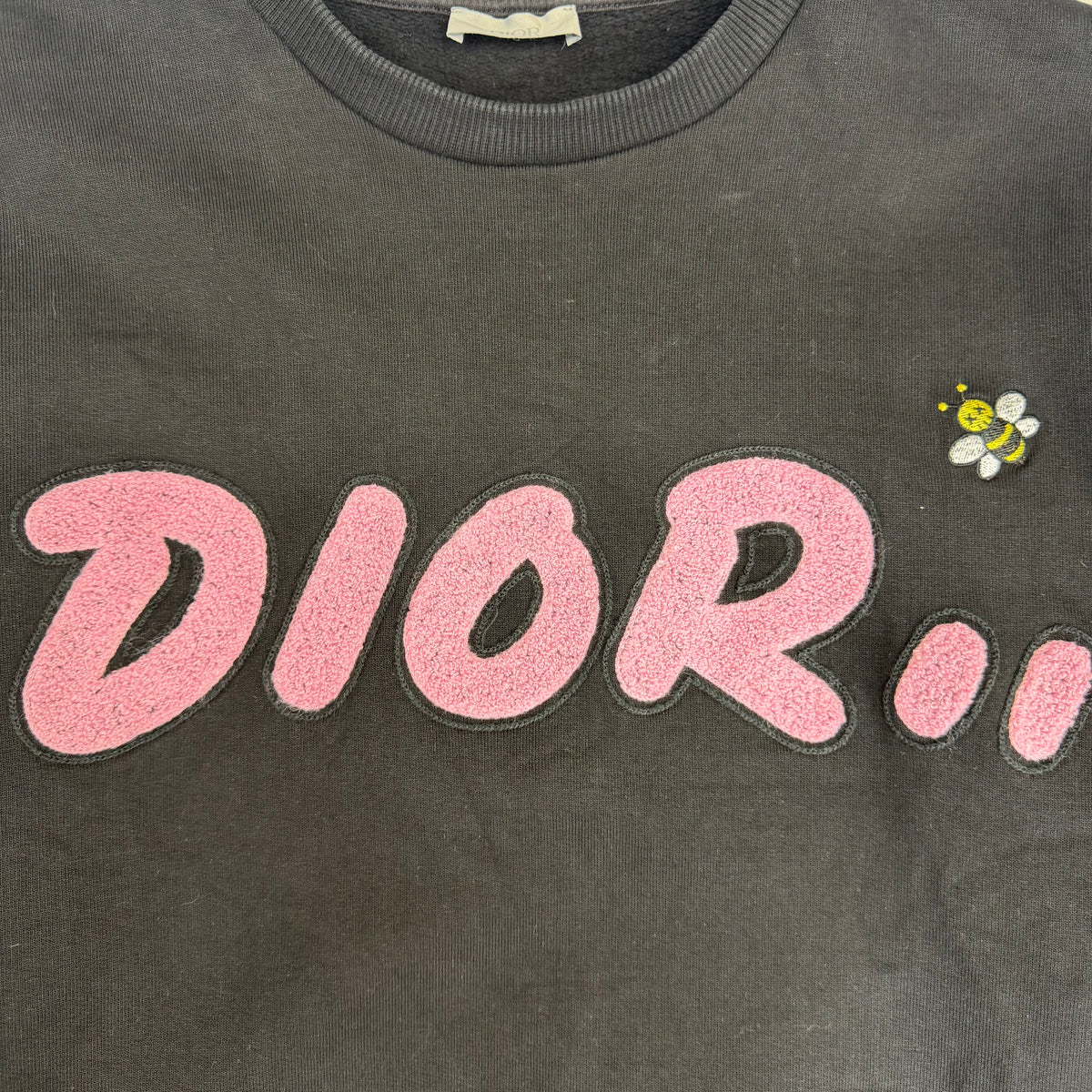 SS19 KAWS x Dior Crewneck Sweatshirt Black