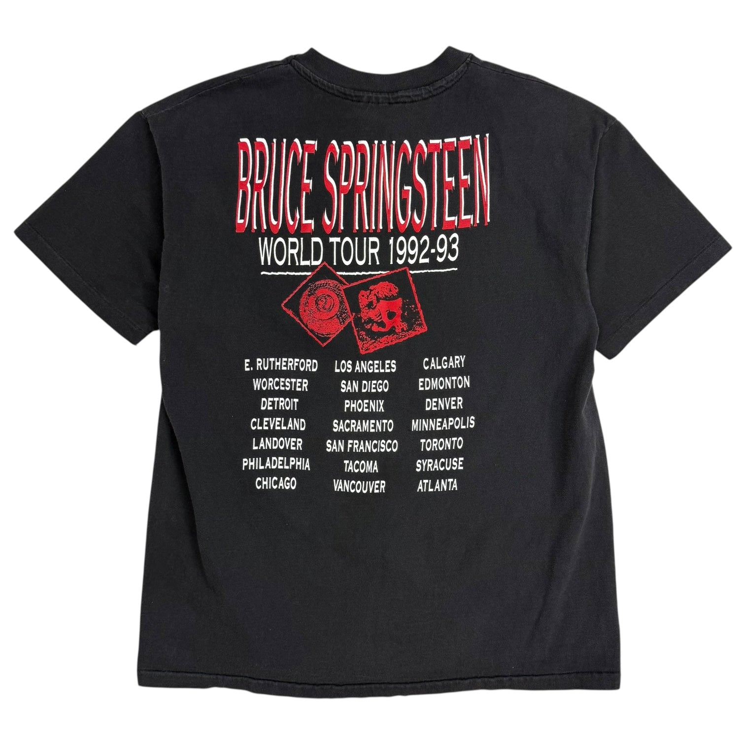 1992 Bruce Springsteen Tour T-Shirt Black