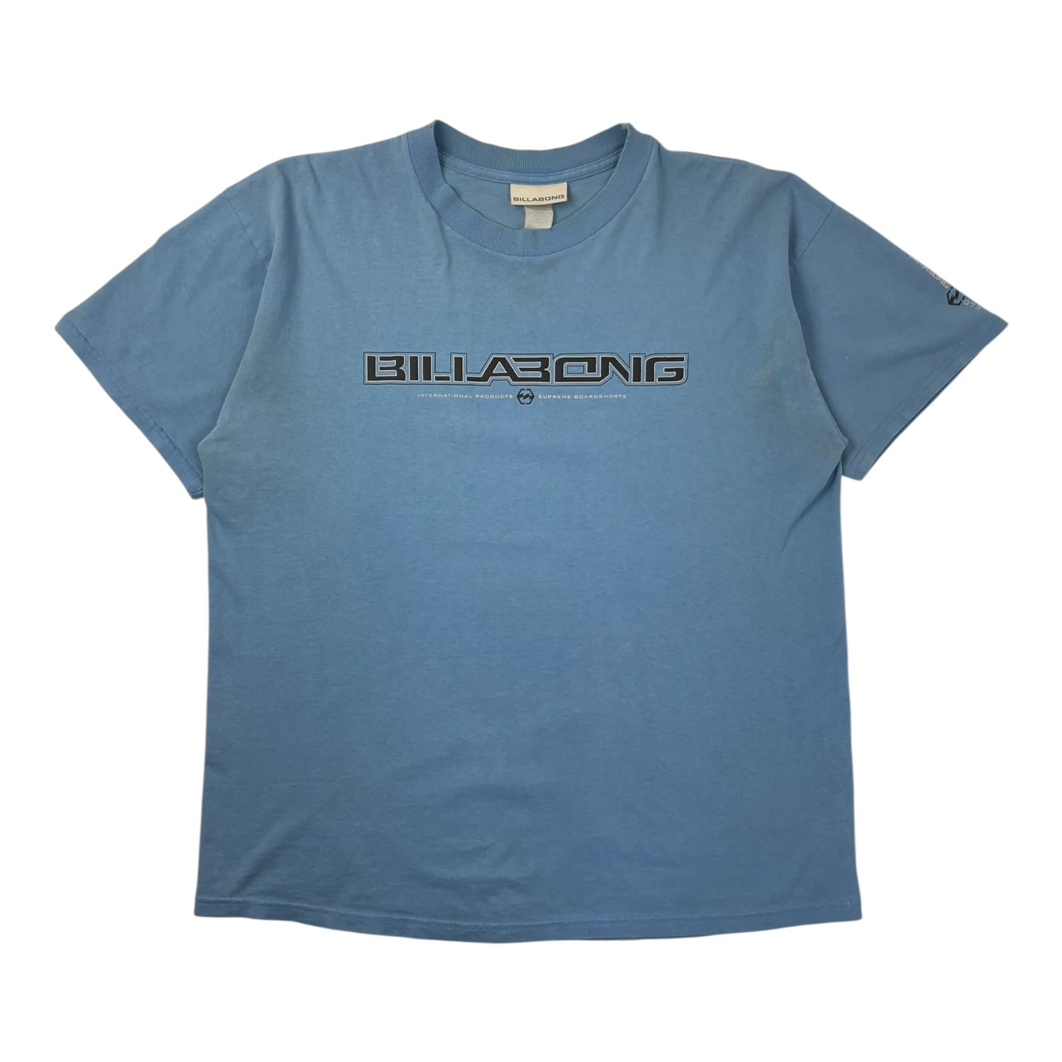 Vintage Y2K Billabong Spellout T-Shirt Blue