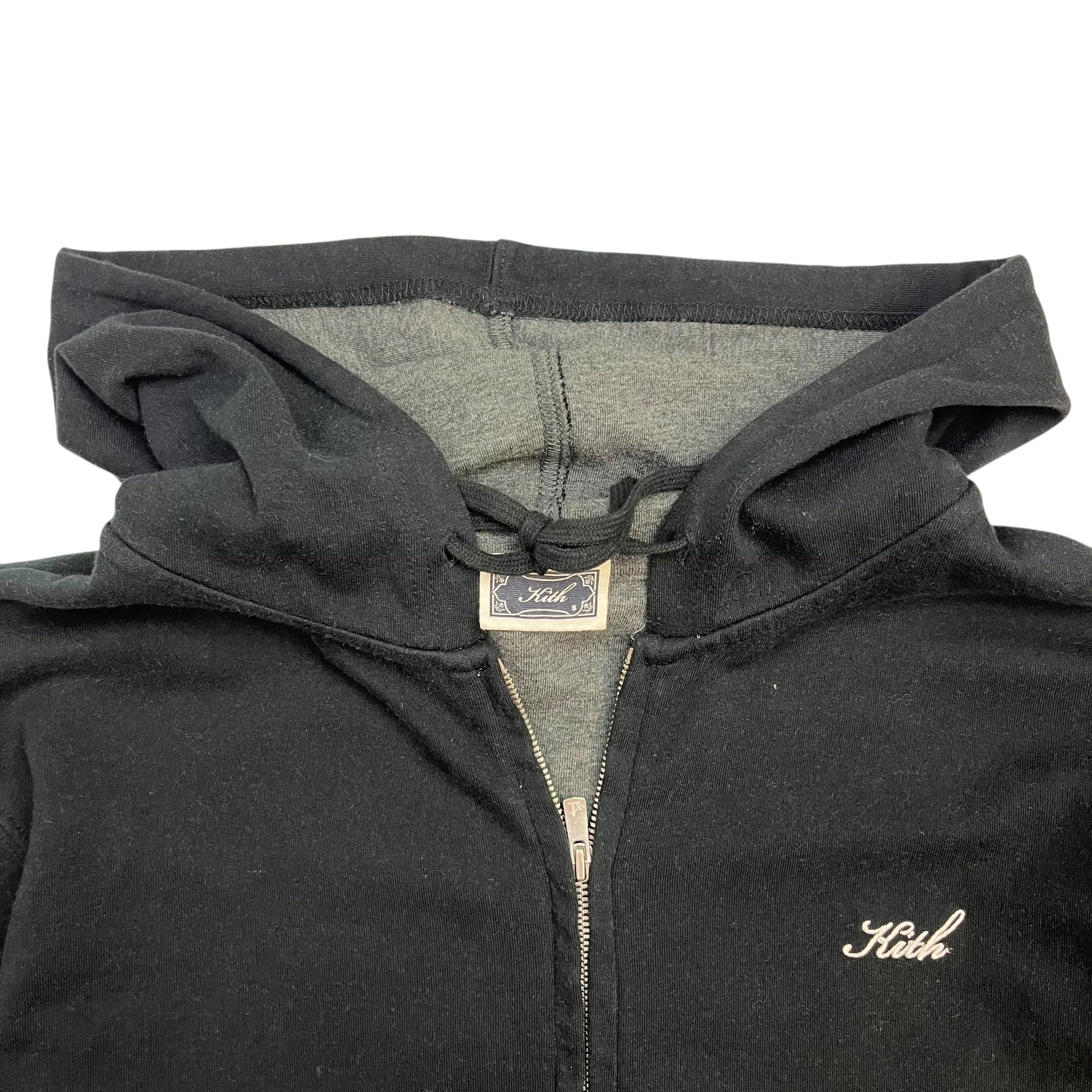 Kith Zip up Hoodie Black