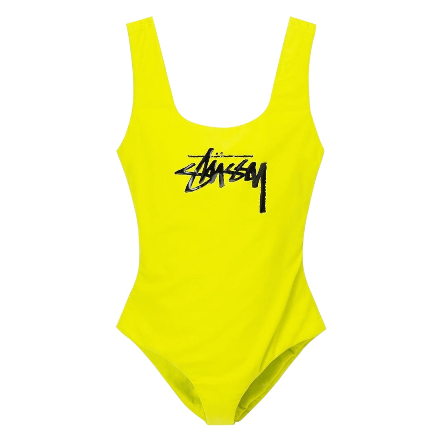 Stussy Stock One-Piece Swim Suit Yellow