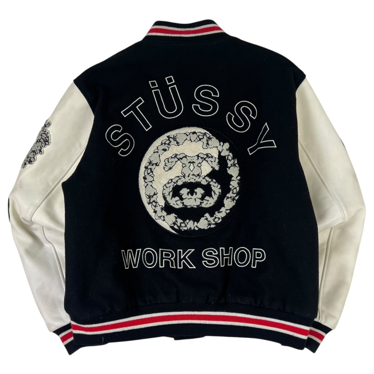 Stussy X Denim Tears X Our Legacy TTL Varsity Jacket Black