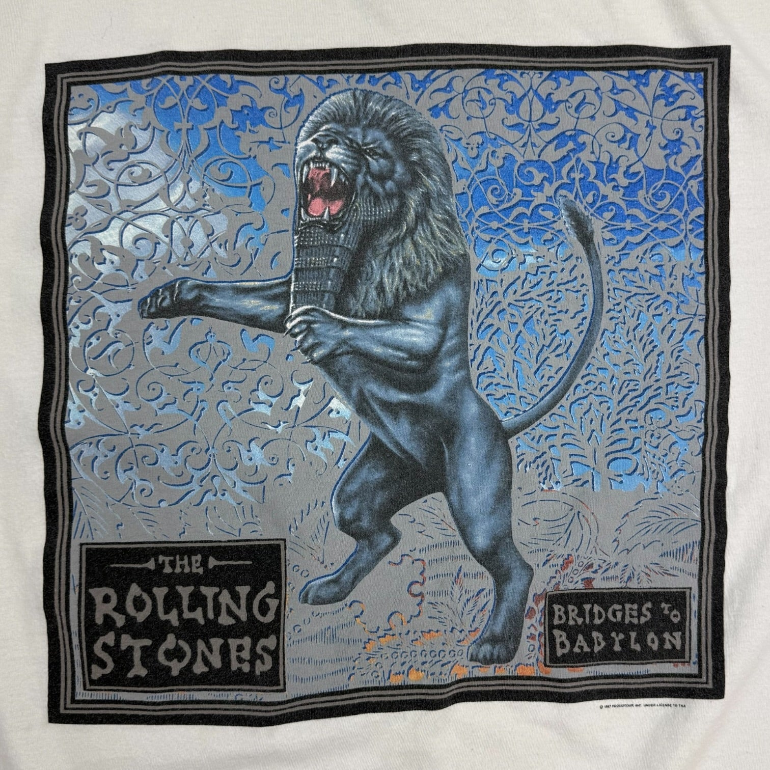 Vintage 1997 Rolling Stones Bridges To Babylon Tour Tee White