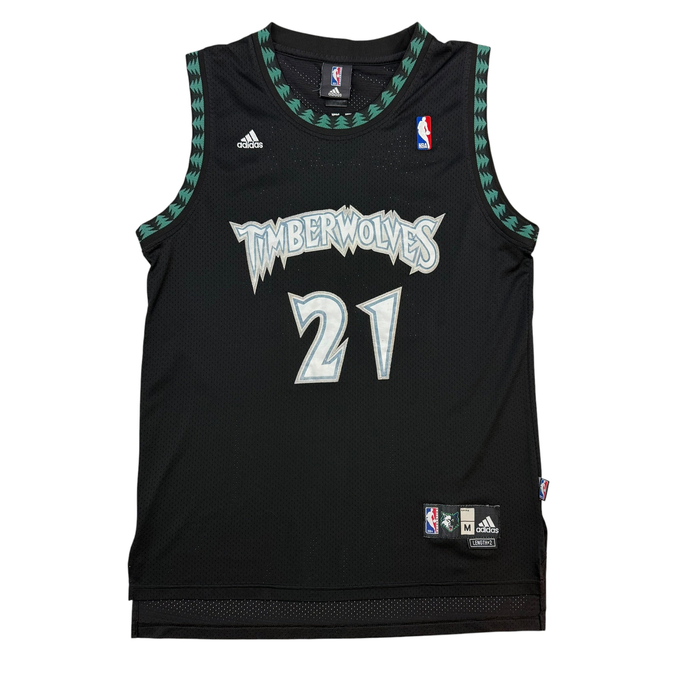 Vintage Adidas Minnesota Timberwolves Kevin Garnett Jersey Black