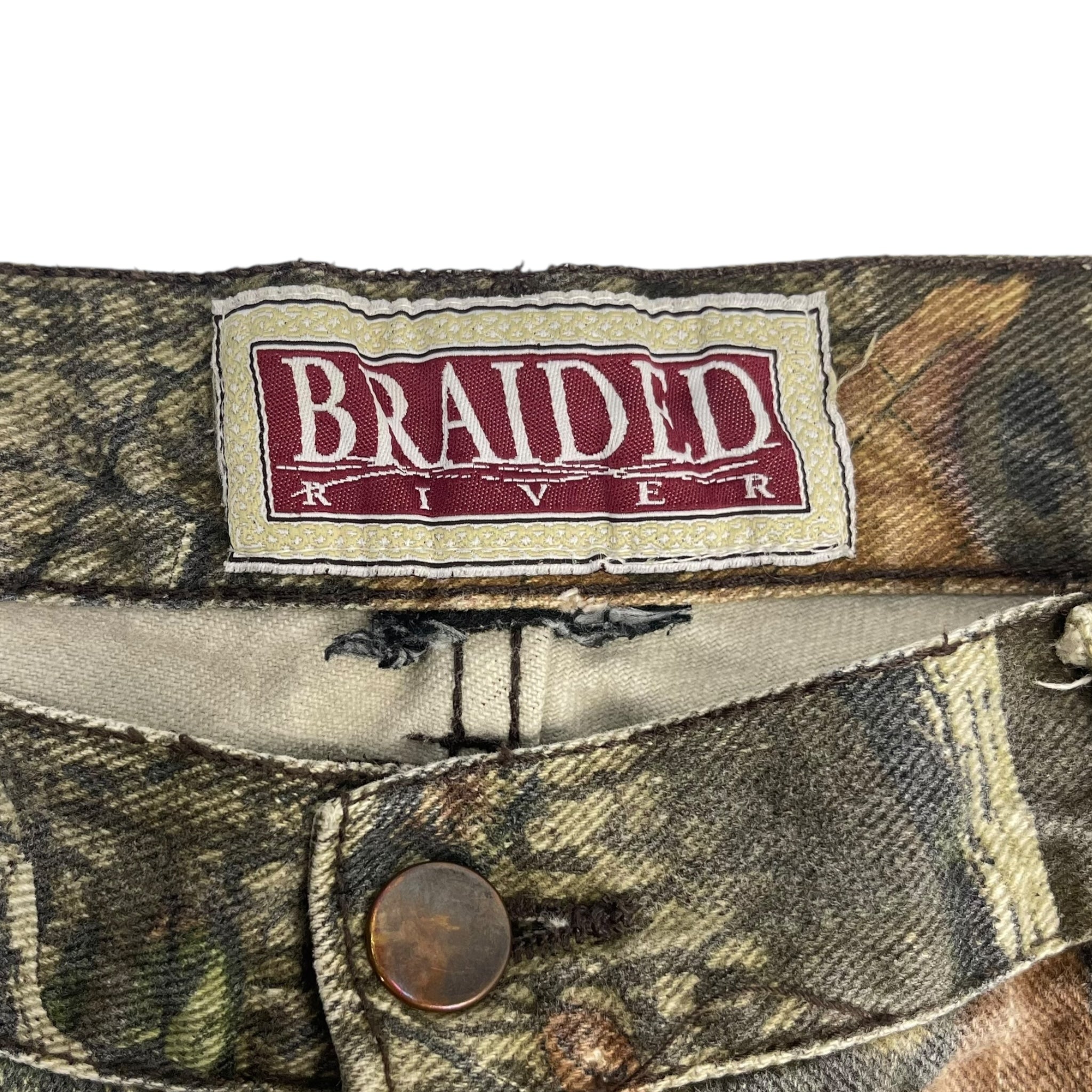 Vintage Braided River Real Tree Camo Pants