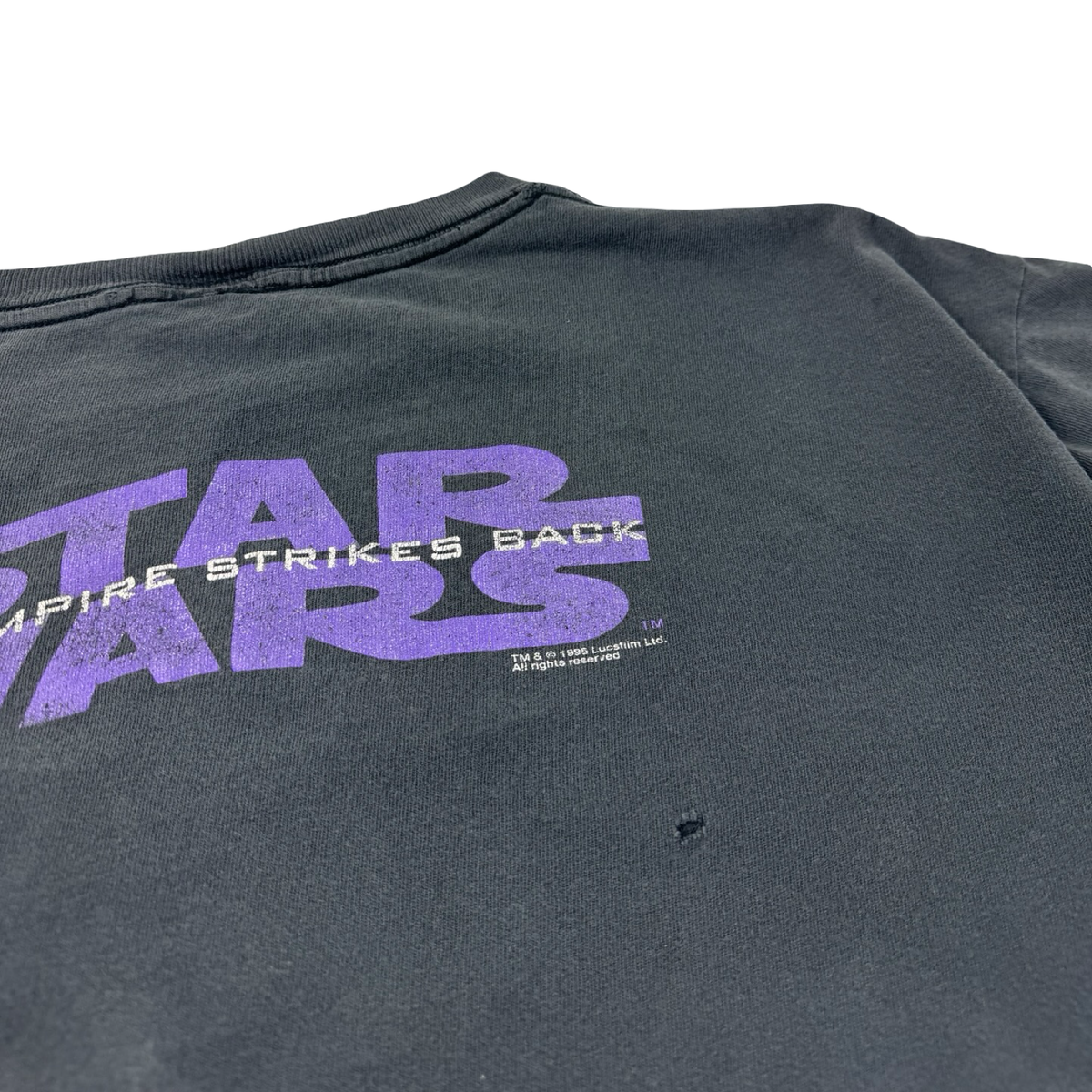 1995 Star Wars The Empire Strikes Back T-Shirt Faded Black