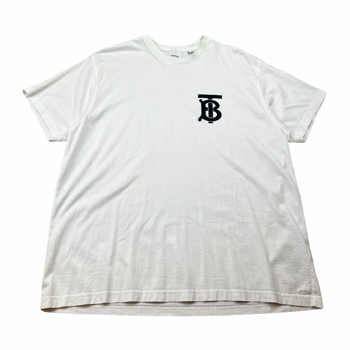 Burberry Monogram Motif Cotton Oversized T-Shirt White